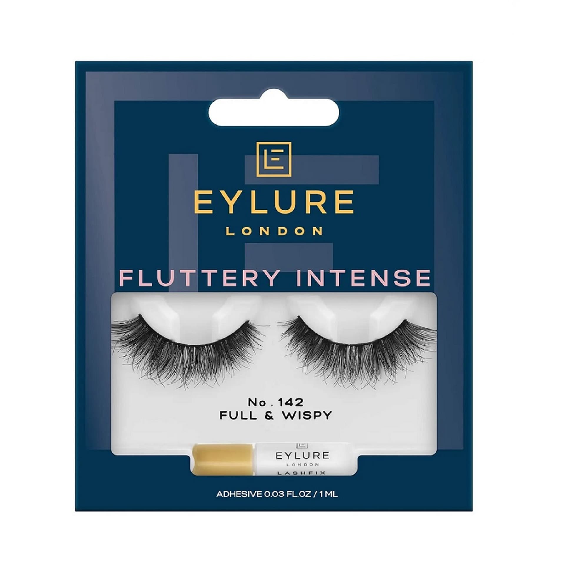 

EYLURE Fluttery Intense False Lashes sztuczne rzęsy z klejem 142