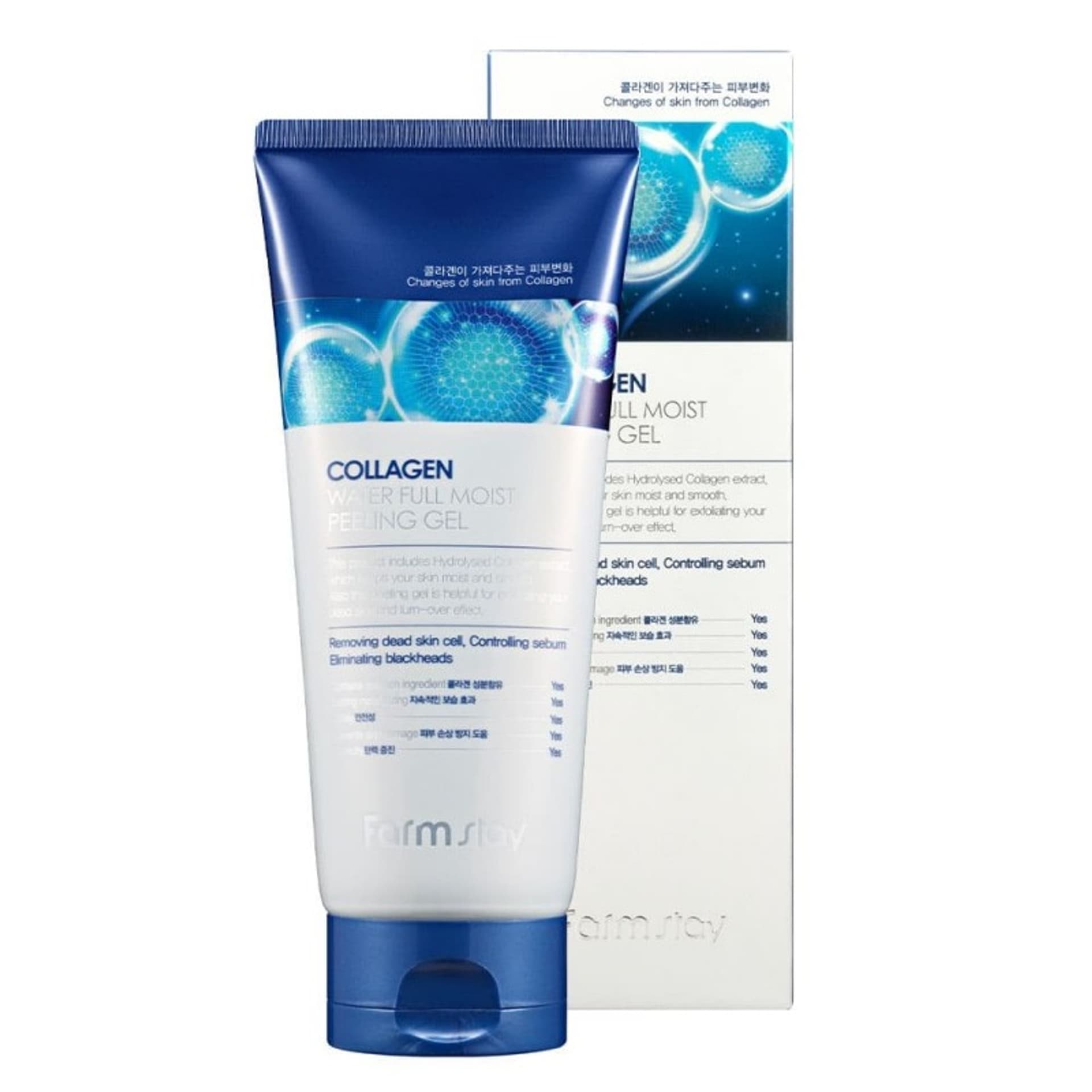 

FARMSTAY Collagen Water Full Moist Peeling Gel kolagenowy żel peelingujący 180ml