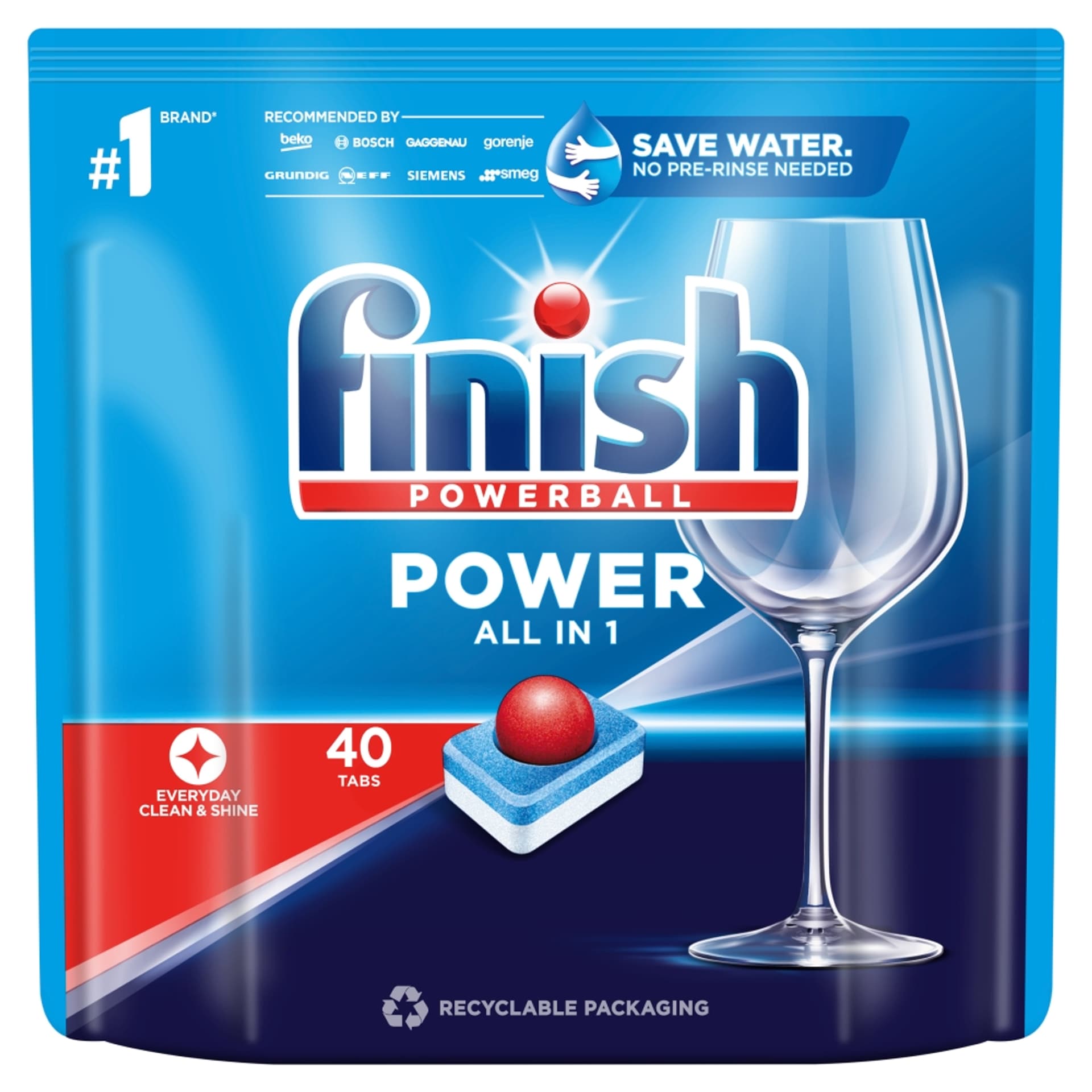 

FINISH Power All-in-1 Fresh tabletki do zmywarki 40szt.