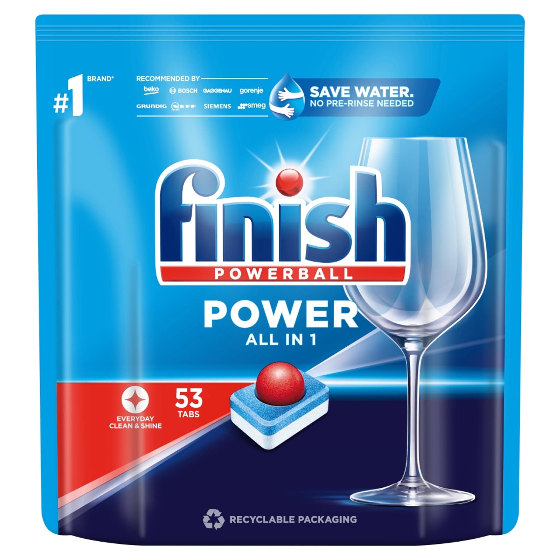 

FINISH Power tabletki do zmywarki 53szt.