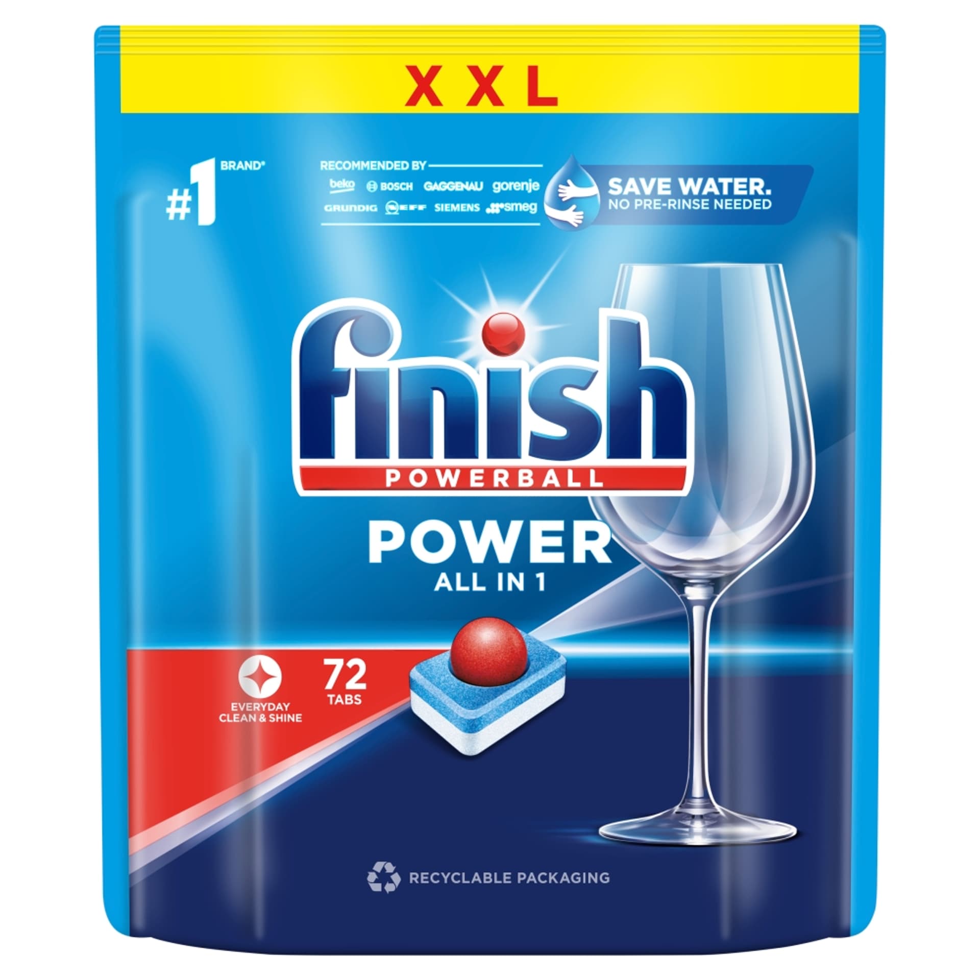 

FINISH Tabletki do zmywarki Power All-in-1 72 Fresh