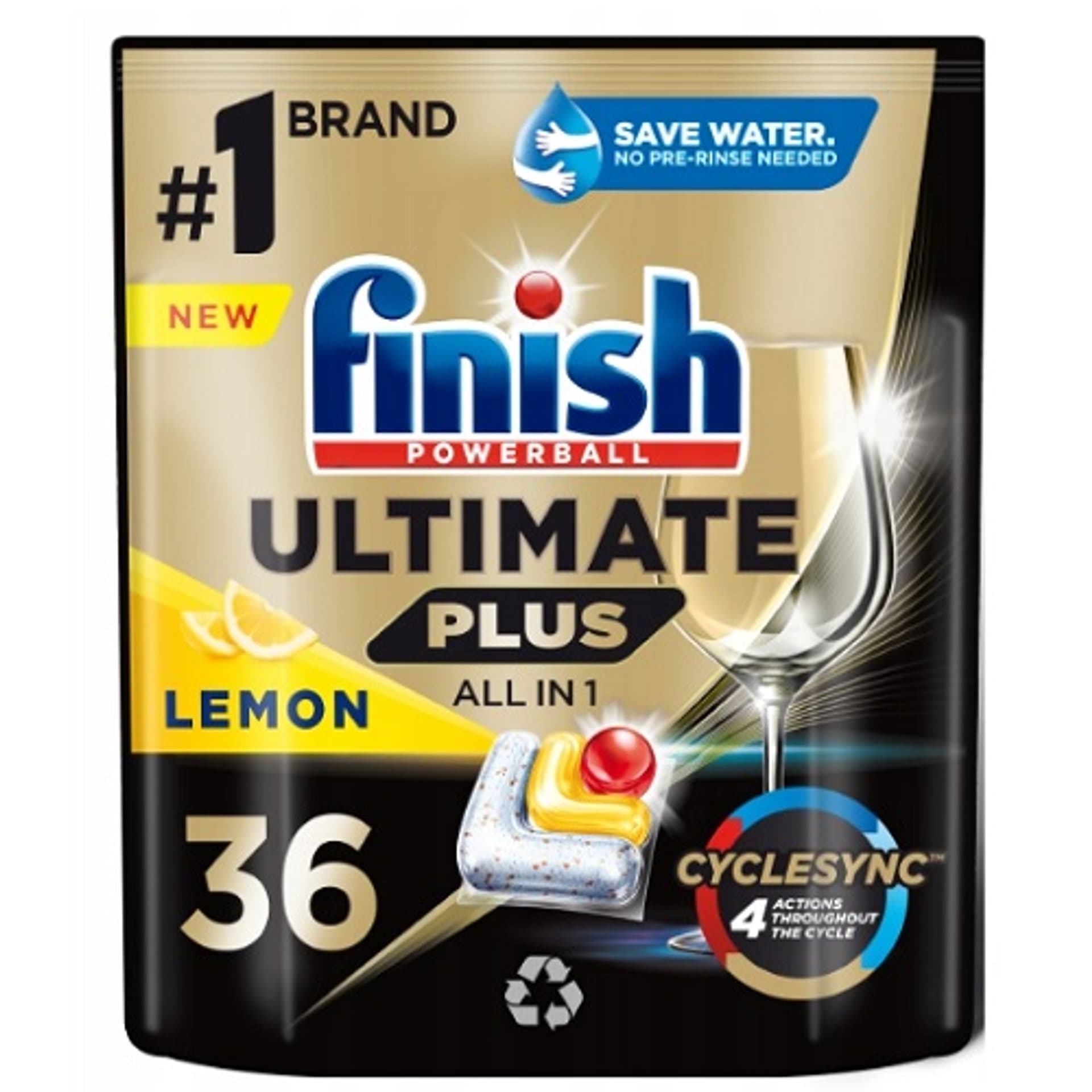 

FINISH Quantum Ultimate Plus kapsułki do zmywarki Lemon 36szt.