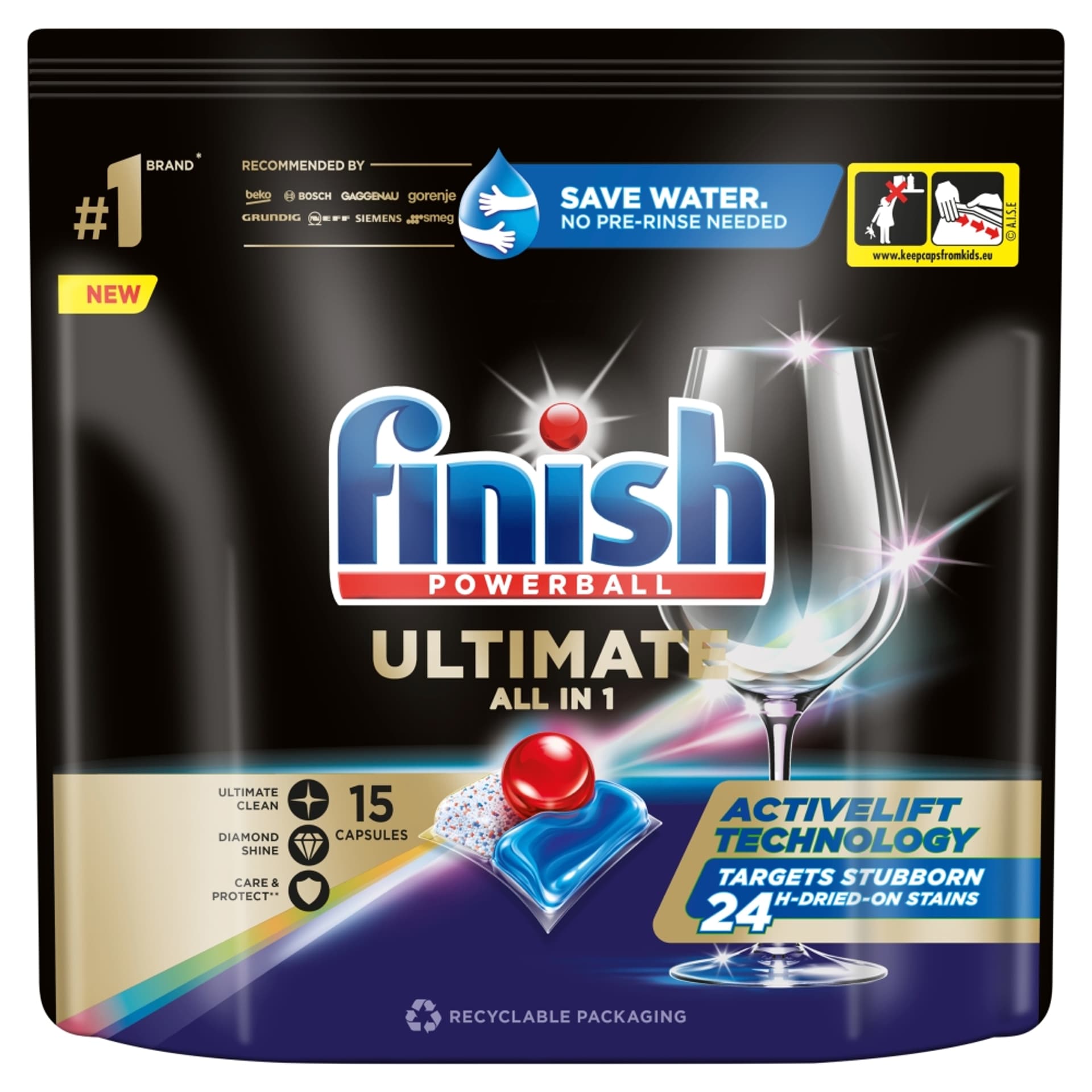 

FINISH Ultimate All in 1 kapsułki do zmywarki Fresh 15szt.
