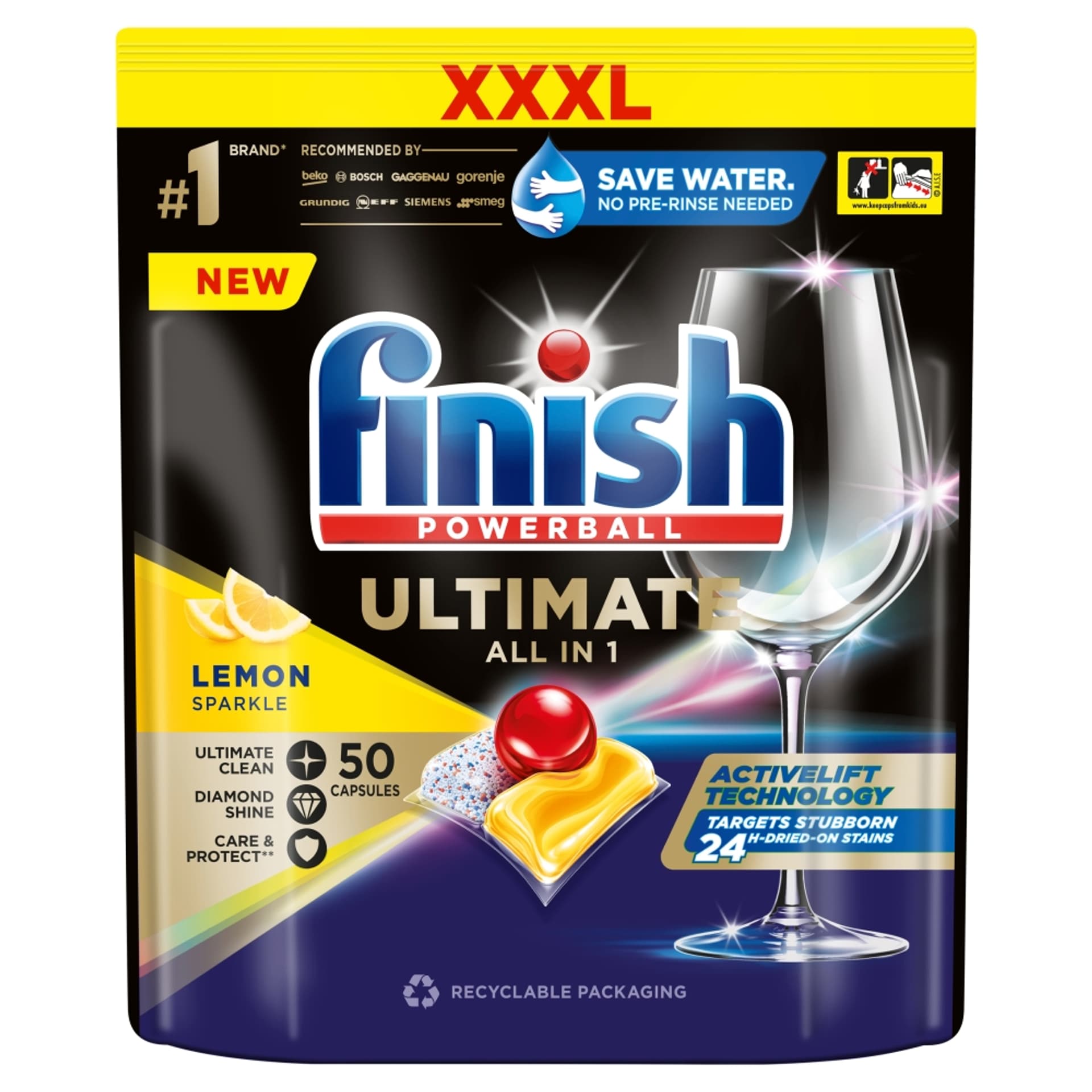 

FINISH Ultimate All in 1 kapsułki do zmywarki Lemon 50szt.