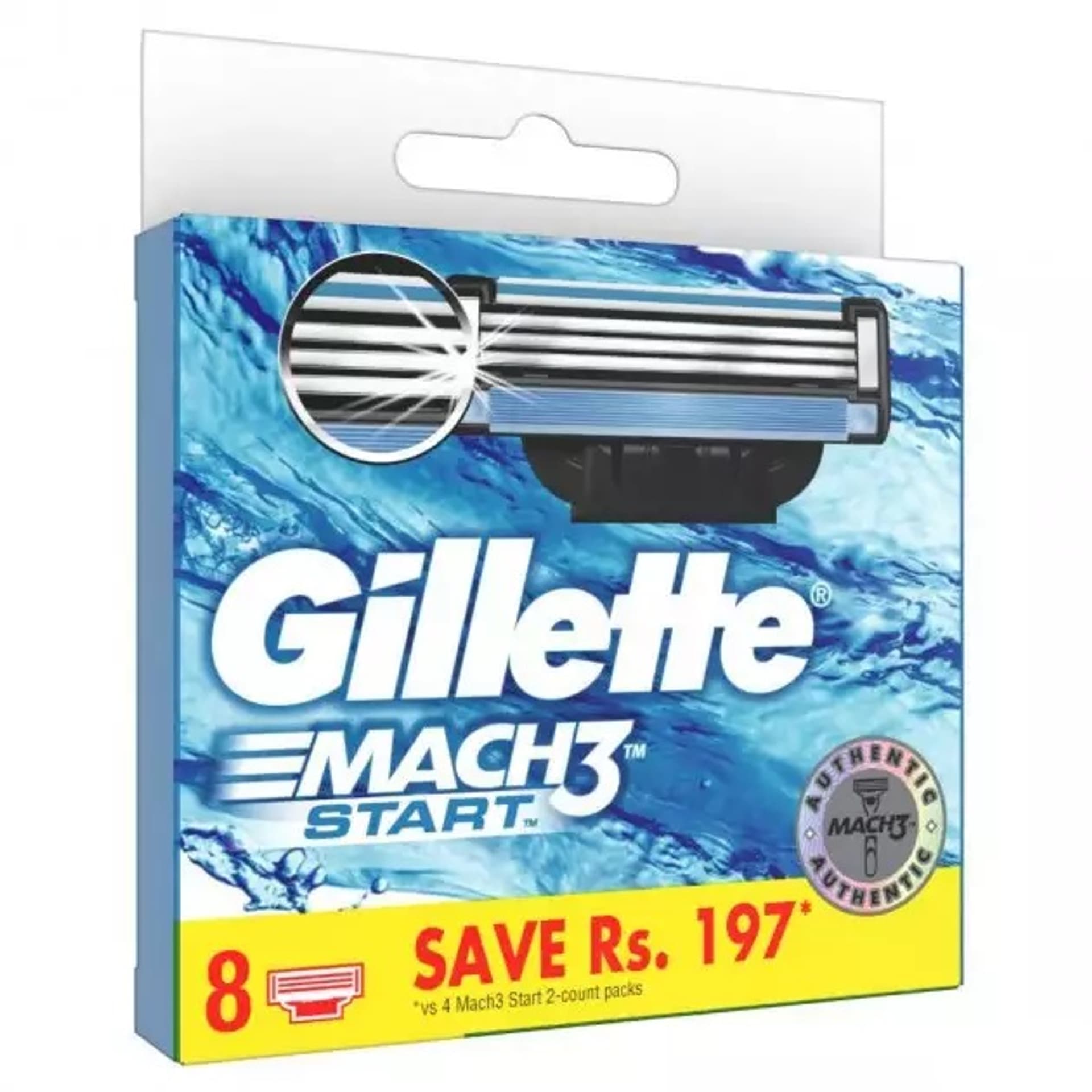 

GILLETTE Mach3 Start wymienne ostrza do maszynki do golenia 8szt.