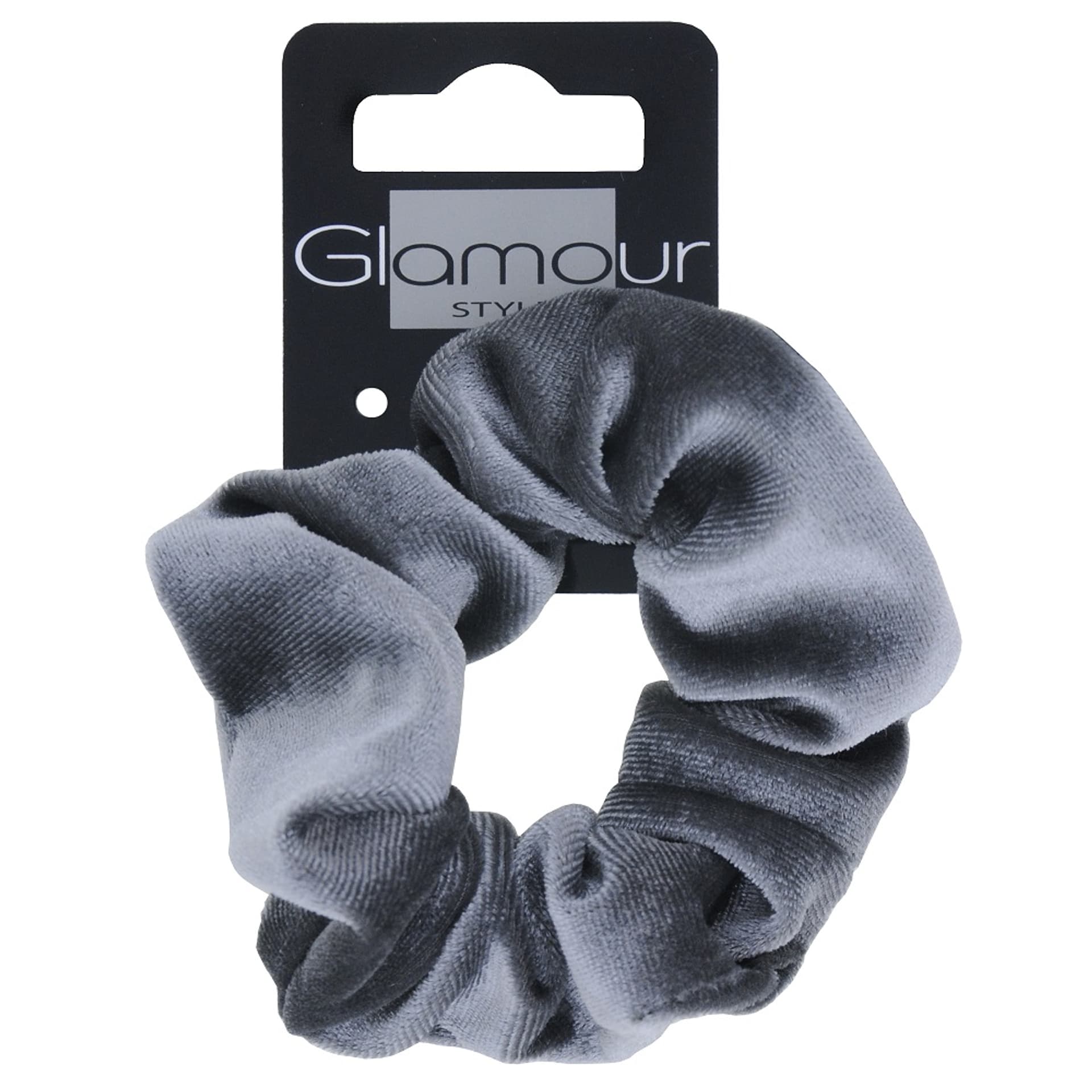 

GLAMOUR Zawijka do włosów aksaminta szara