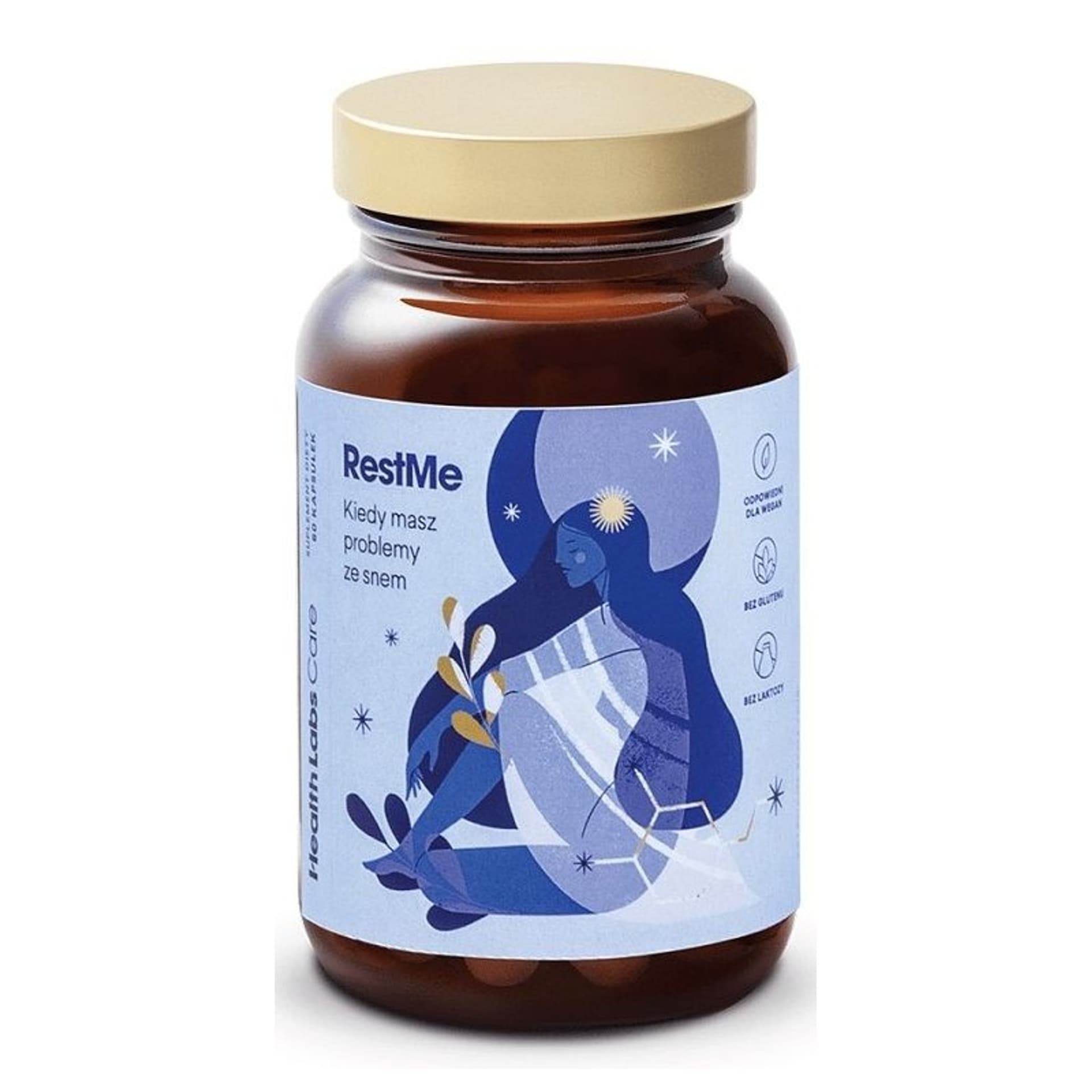 

HEALTHLABS 4Mind RestMe wsparcie mózgu, sen, odprężenie suplement diety 60 kapsułek
