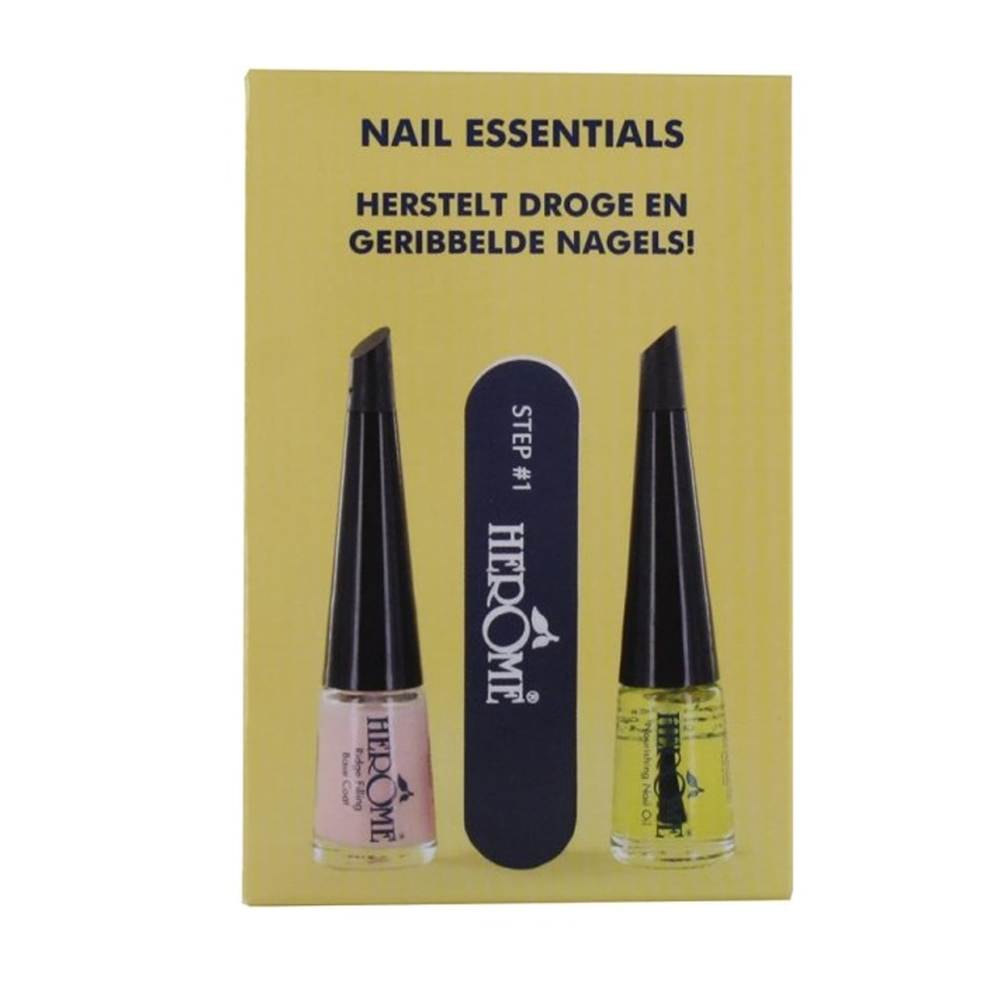 

HEROME SET Nail Essentials olejek do paznokci 4ml + polerka + baza do paznokci 4ml