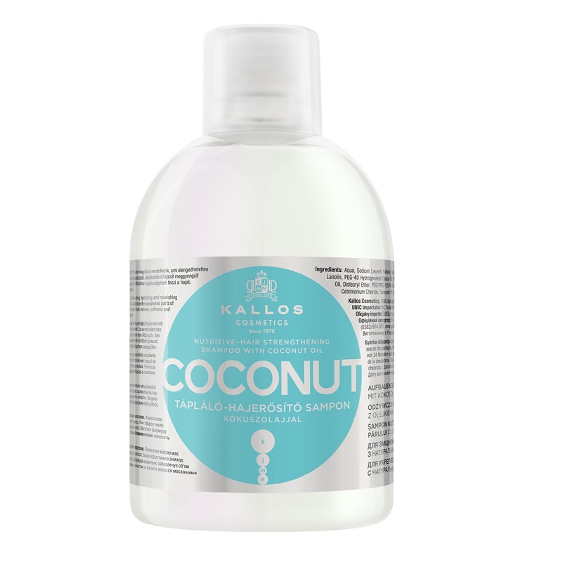 

KALLOS KJMN Nutritive-Hair Strengthening Shampoo szampon odżywczo-wzmacniający do włosów Coconut 1000ml