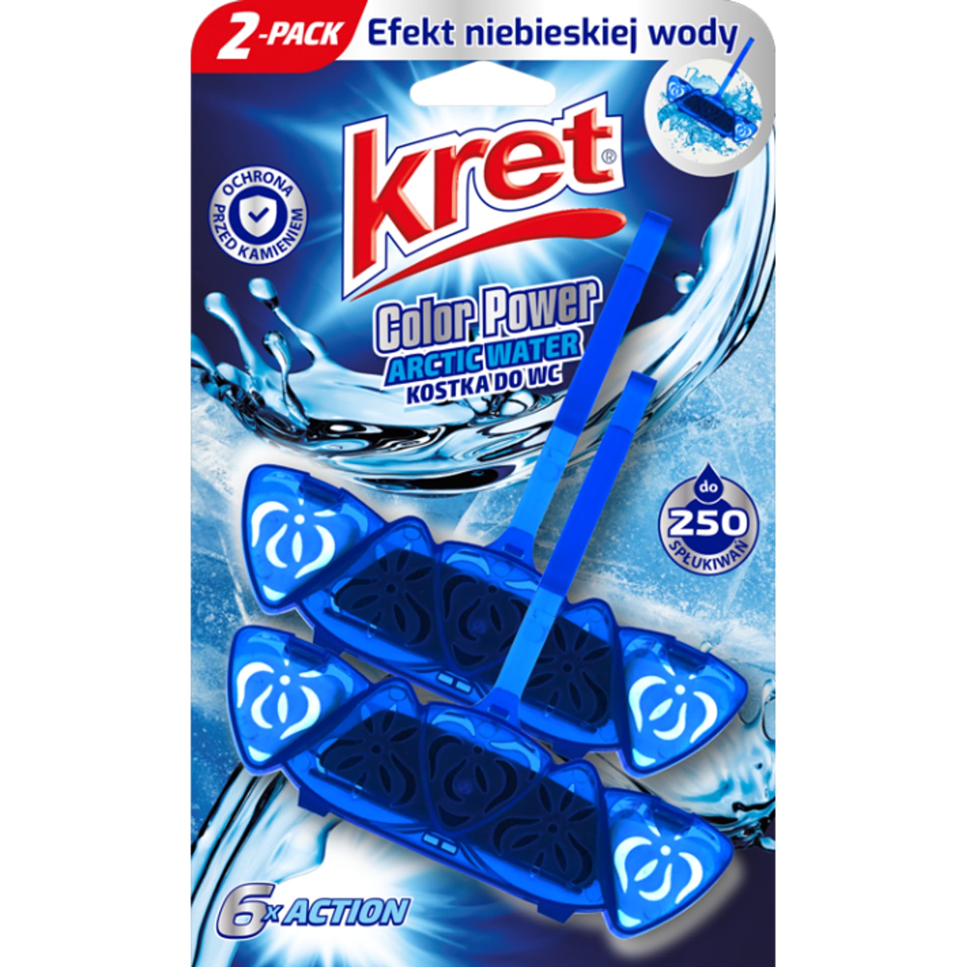 

KRET Zawieszka do WC barwiąca wodę Arctic Water 2x40g