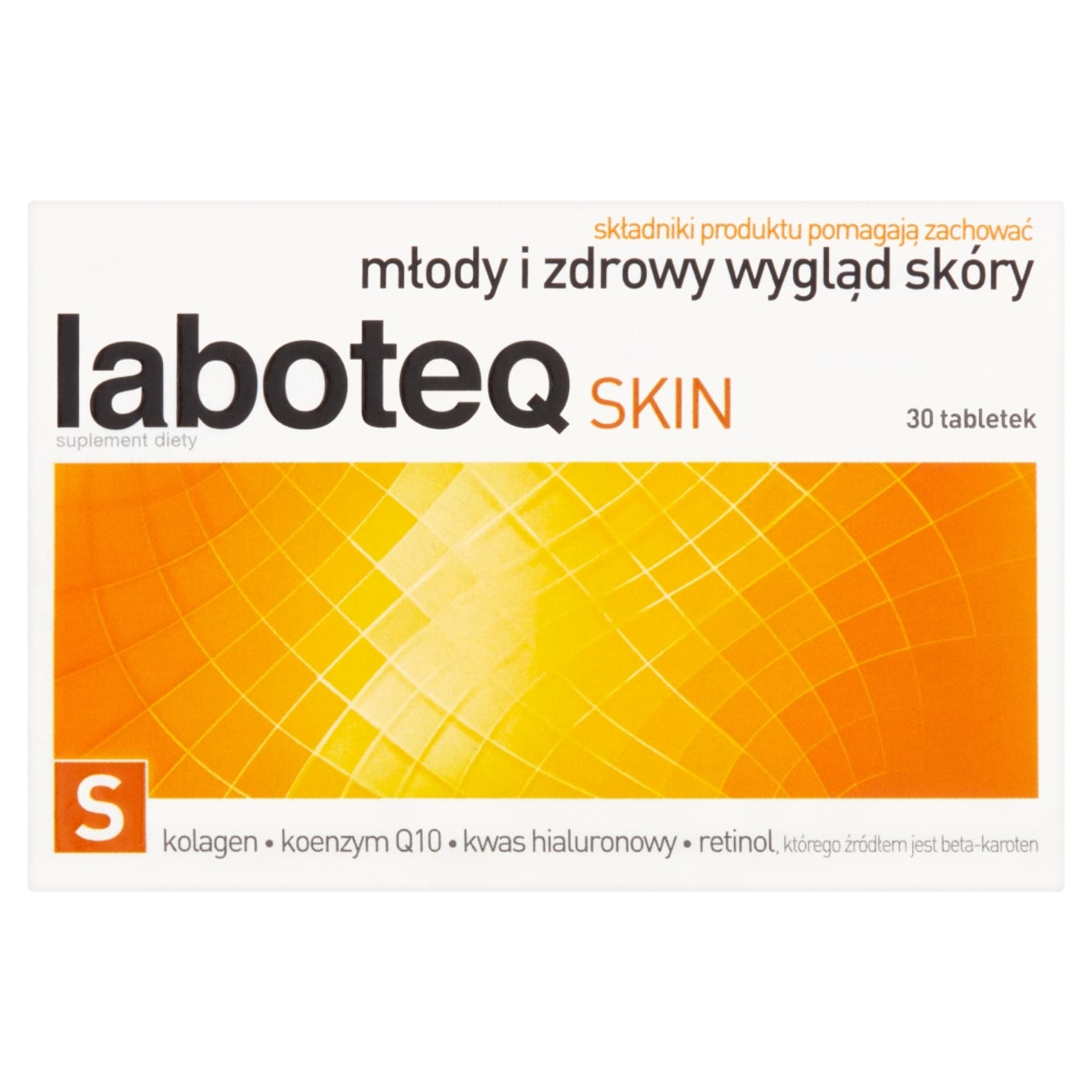 

LABOTEQ Skin suplement diety pomagający zachować młody i zdrowy wygląd skóry 30 tabletek