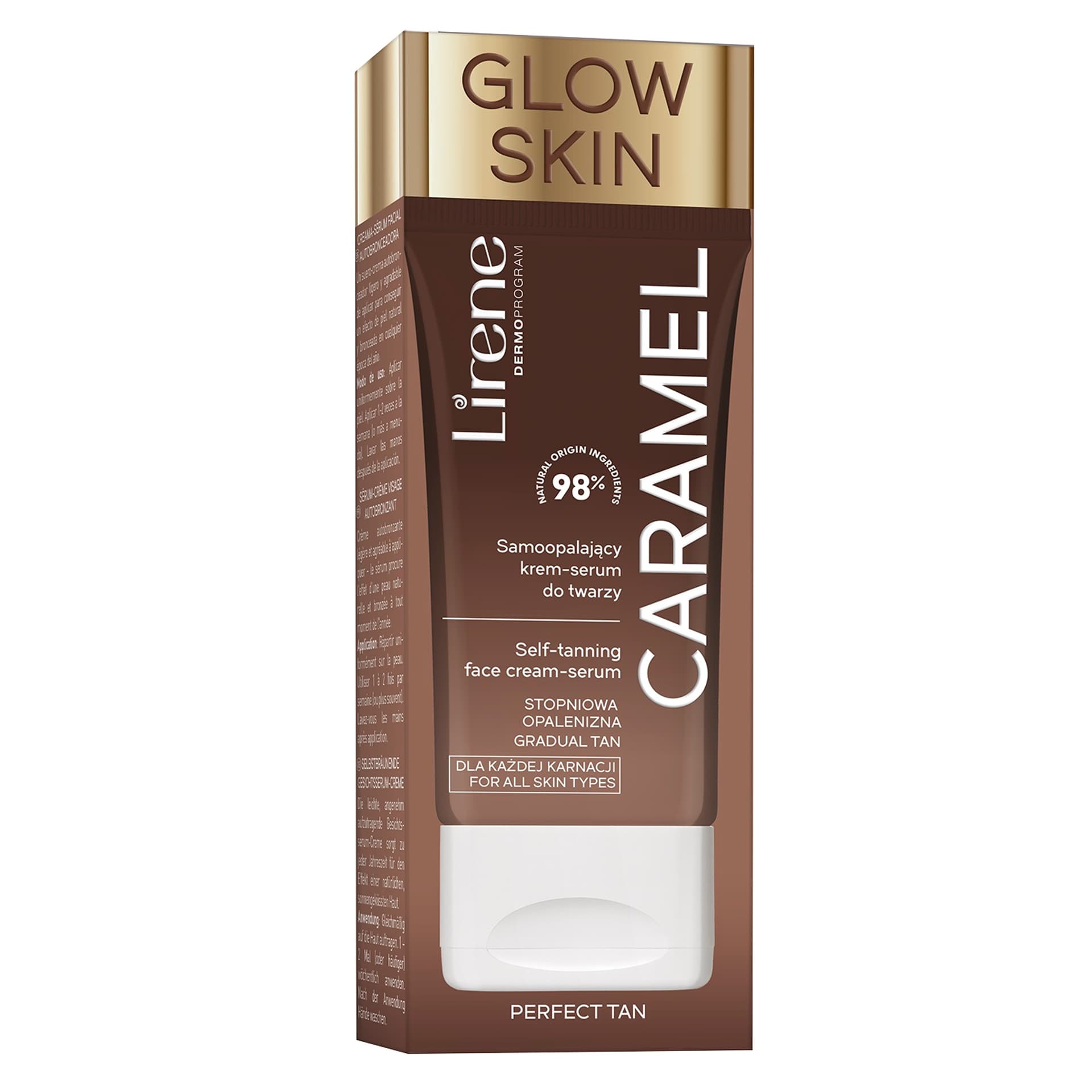 

LIRENE Self Tanning Face Cream-Serum samoopalający krem-serum do twarzy Caramel 50ml