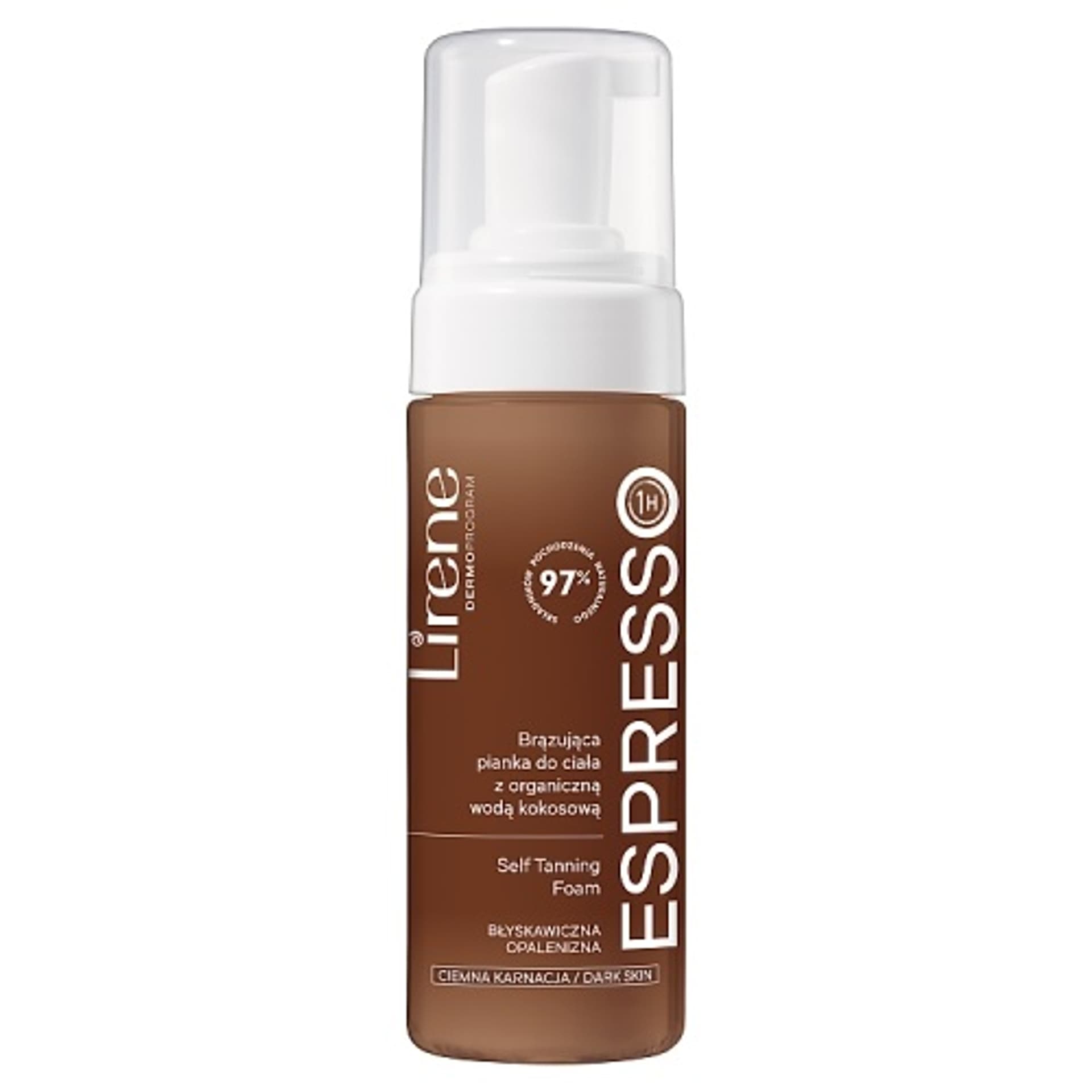 

LIRENE Self Tanning Foam brązująca pianka do ciała z organiczną wodą kokosową Espresso 150ml