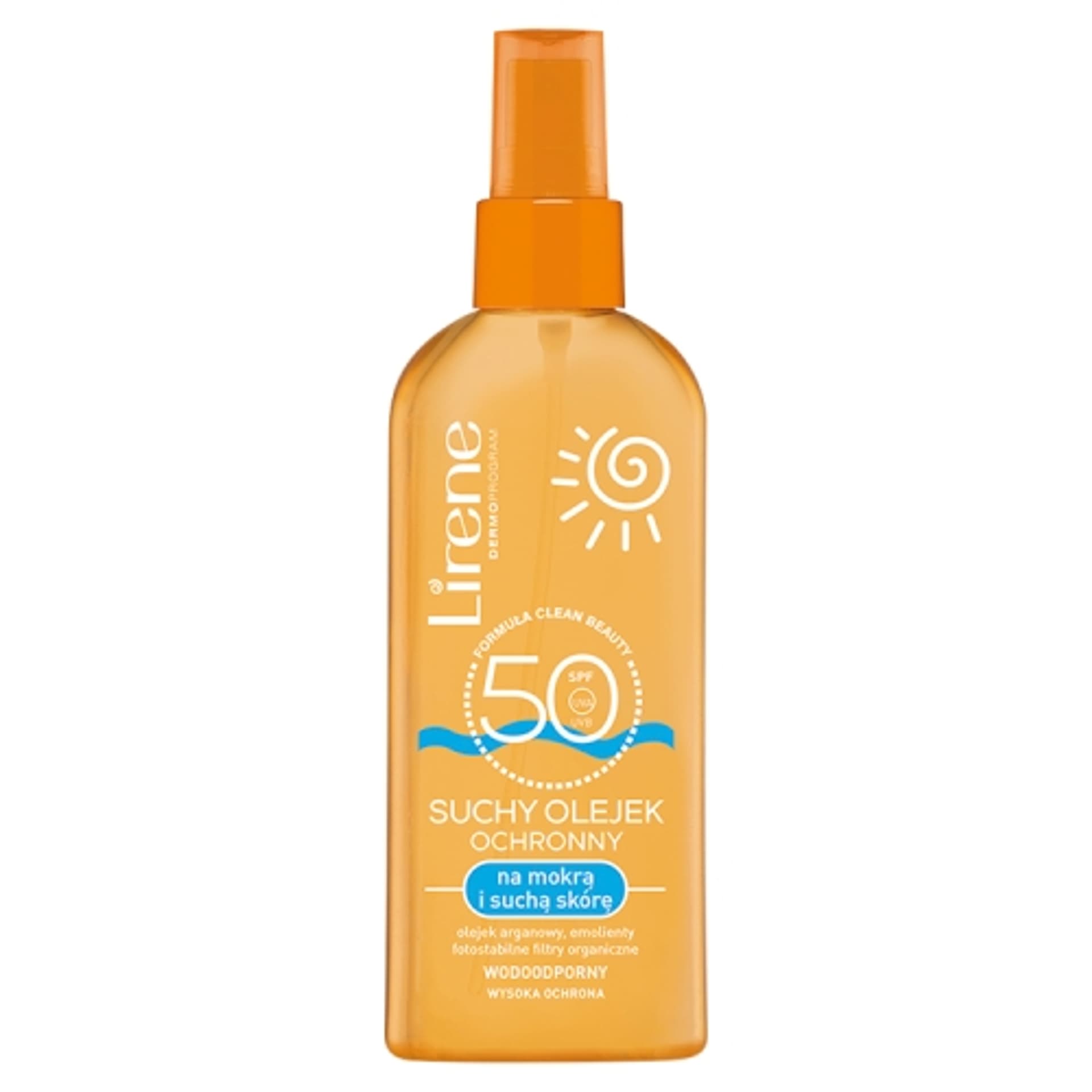 

LIRENE Sun suchy olejek ochronny na mokrą i suchą skórę wodoodporny SPF50 150ml