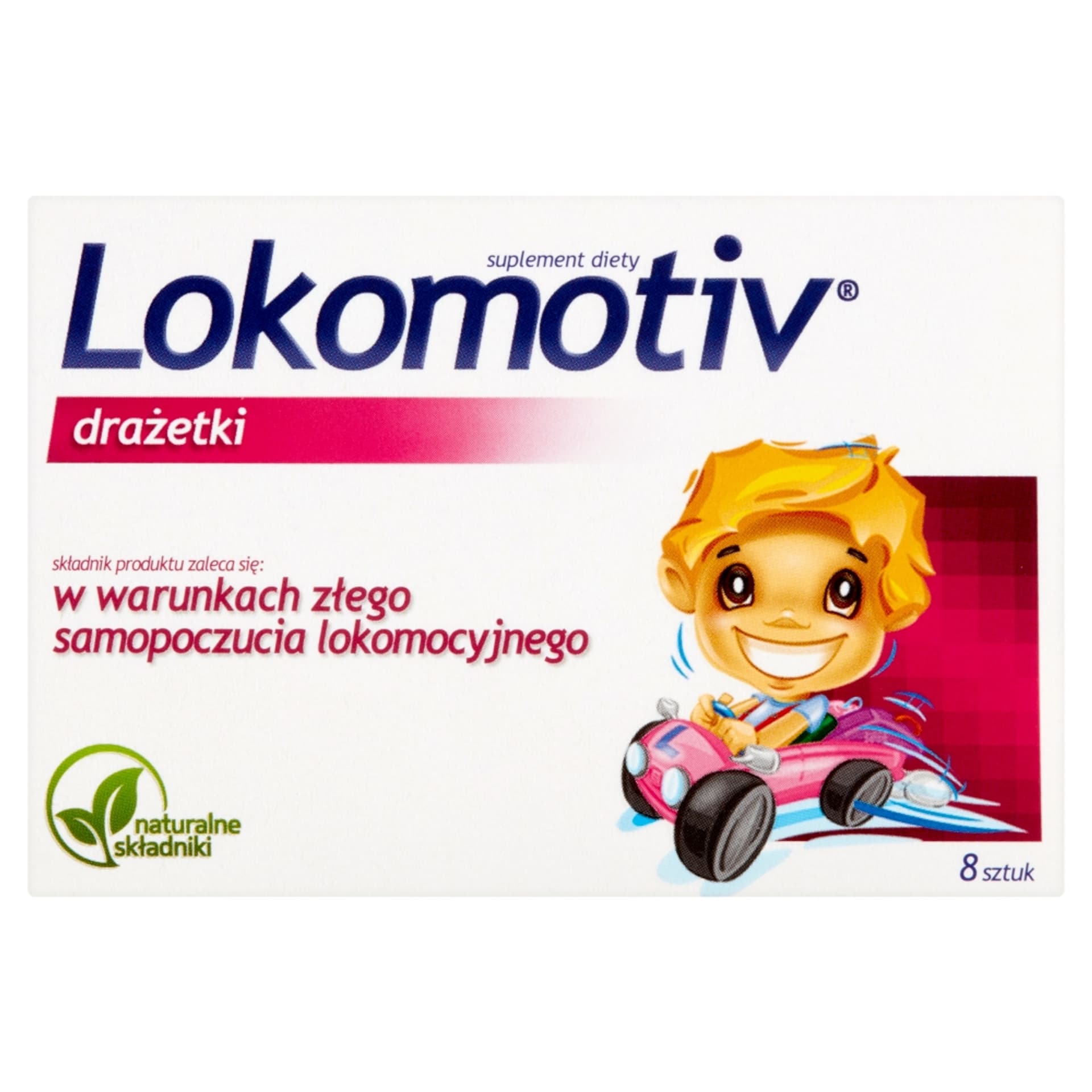 

LOKOMOTIV Suplement diety podtrzymujący dobre samopoczucie lokomocyjne 8 drażetek