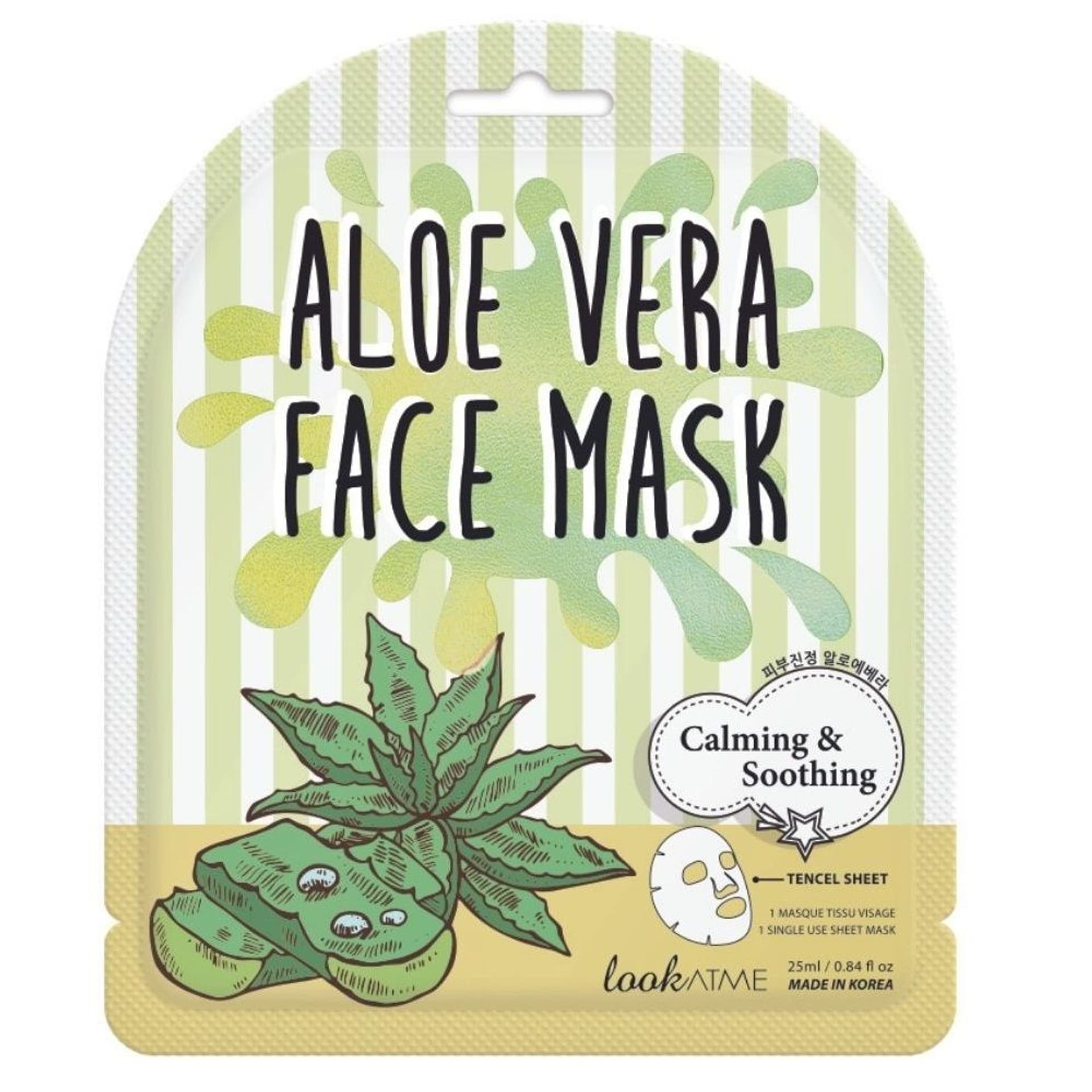 

LOOK AT ME Aloe Vera Face Mask łagodząca maska do twarzy w płachcie 1szt.