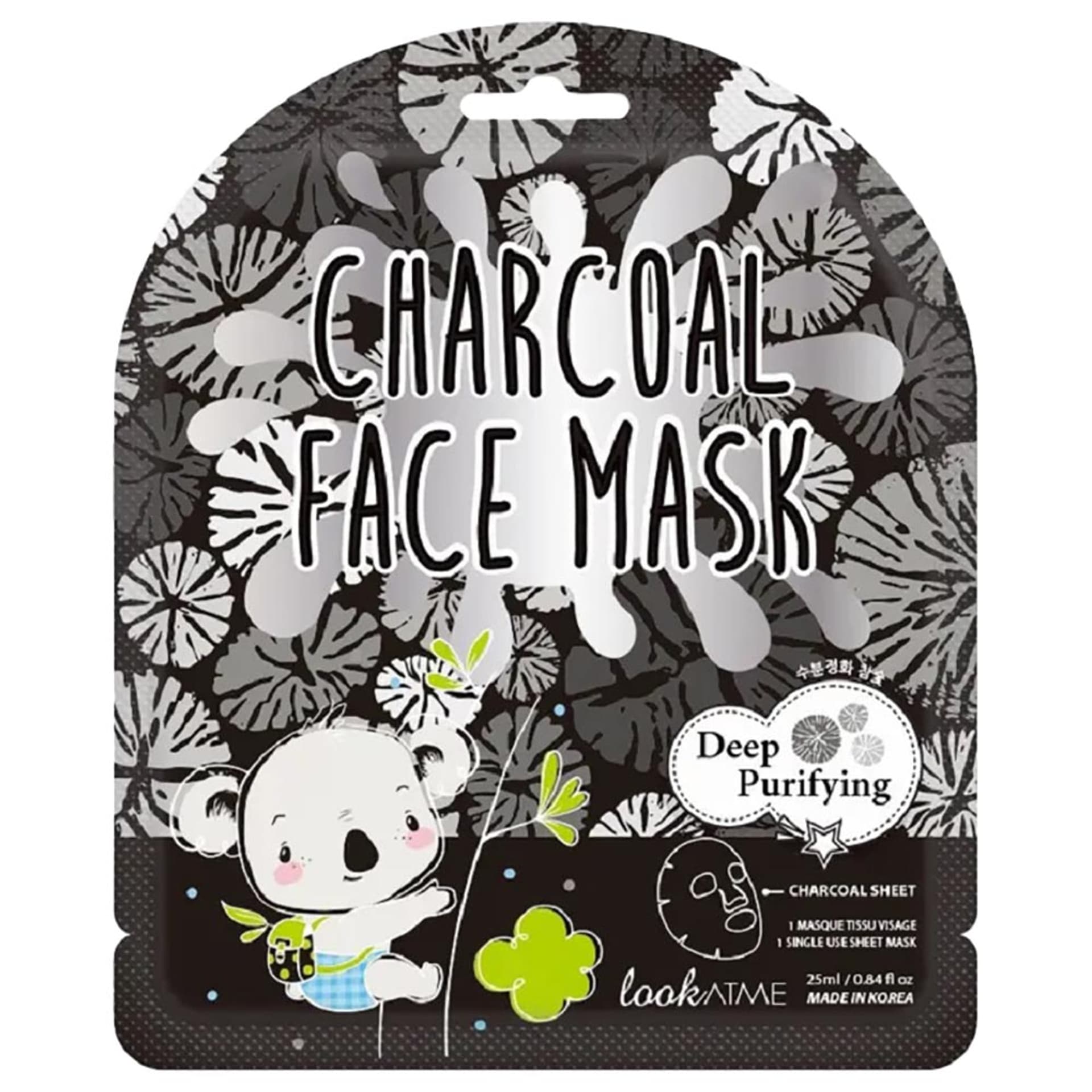 

LOOK AT ME Charcoal Face Mask oczyszczająca maska do twarzy w płachcie 1szt.