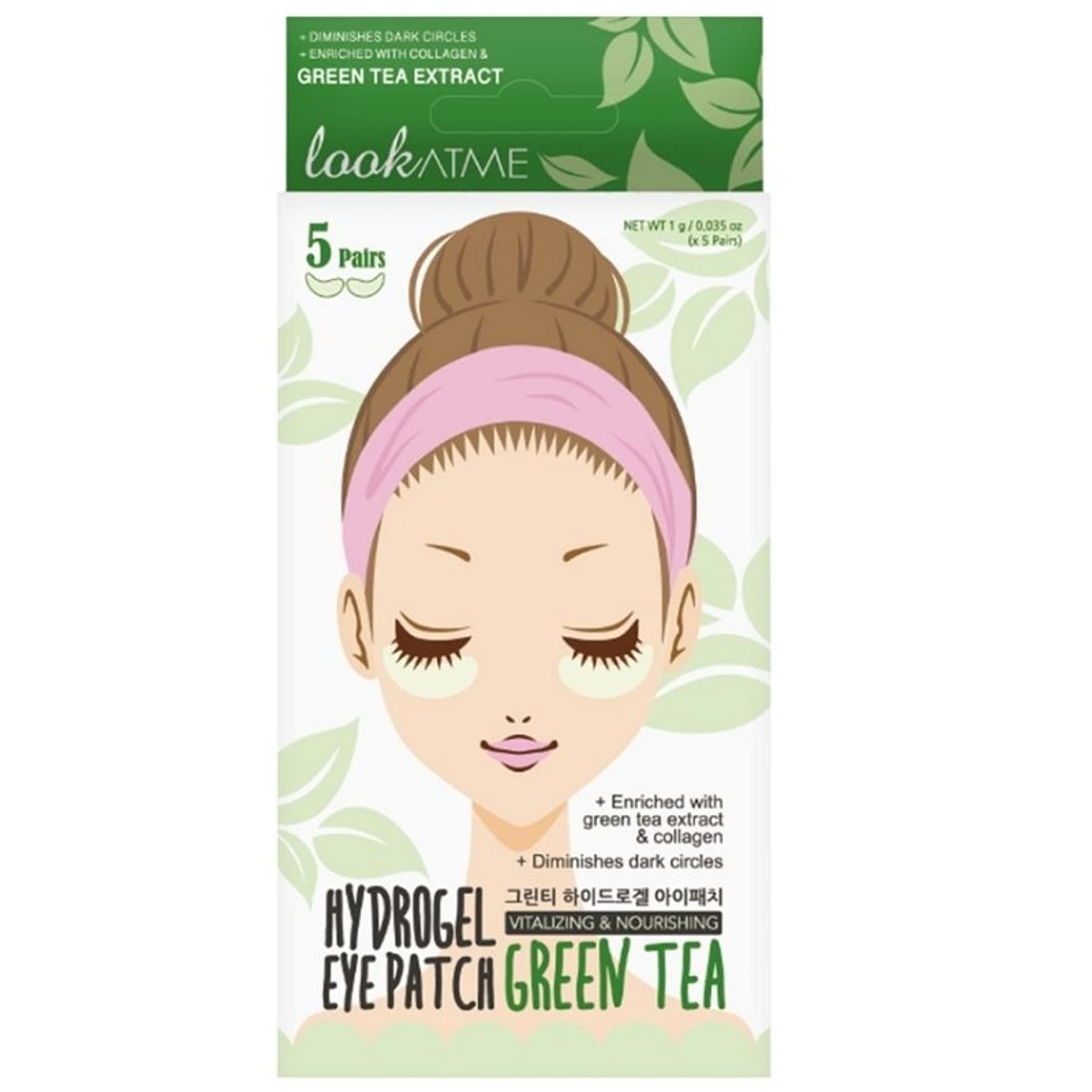

LOOK AT ME Hydrogel Eye Patch płatki pod oczy Green Tea 5szt.