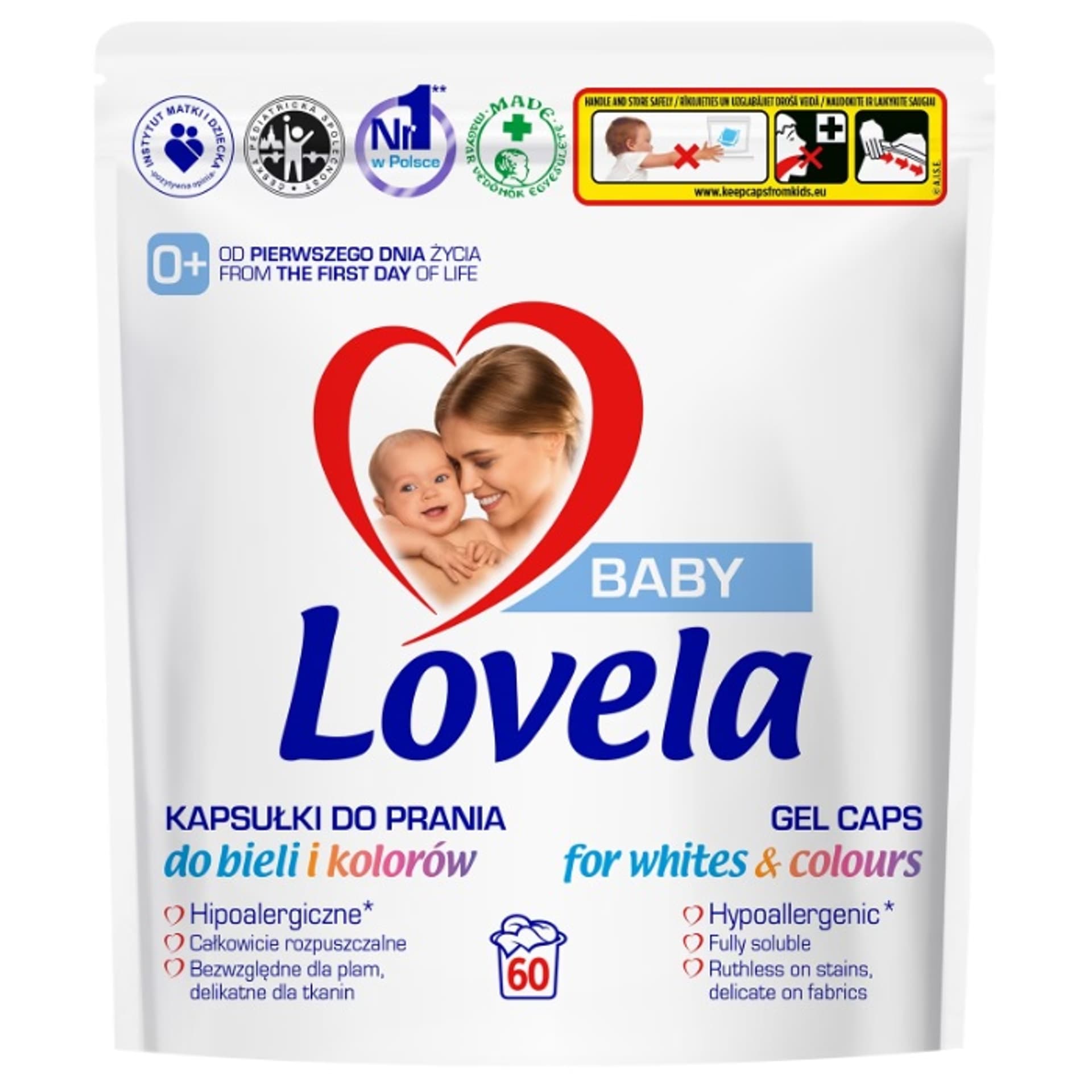 

LOVELA Baby hipoalergiczne kapsułki do prania 60szt.