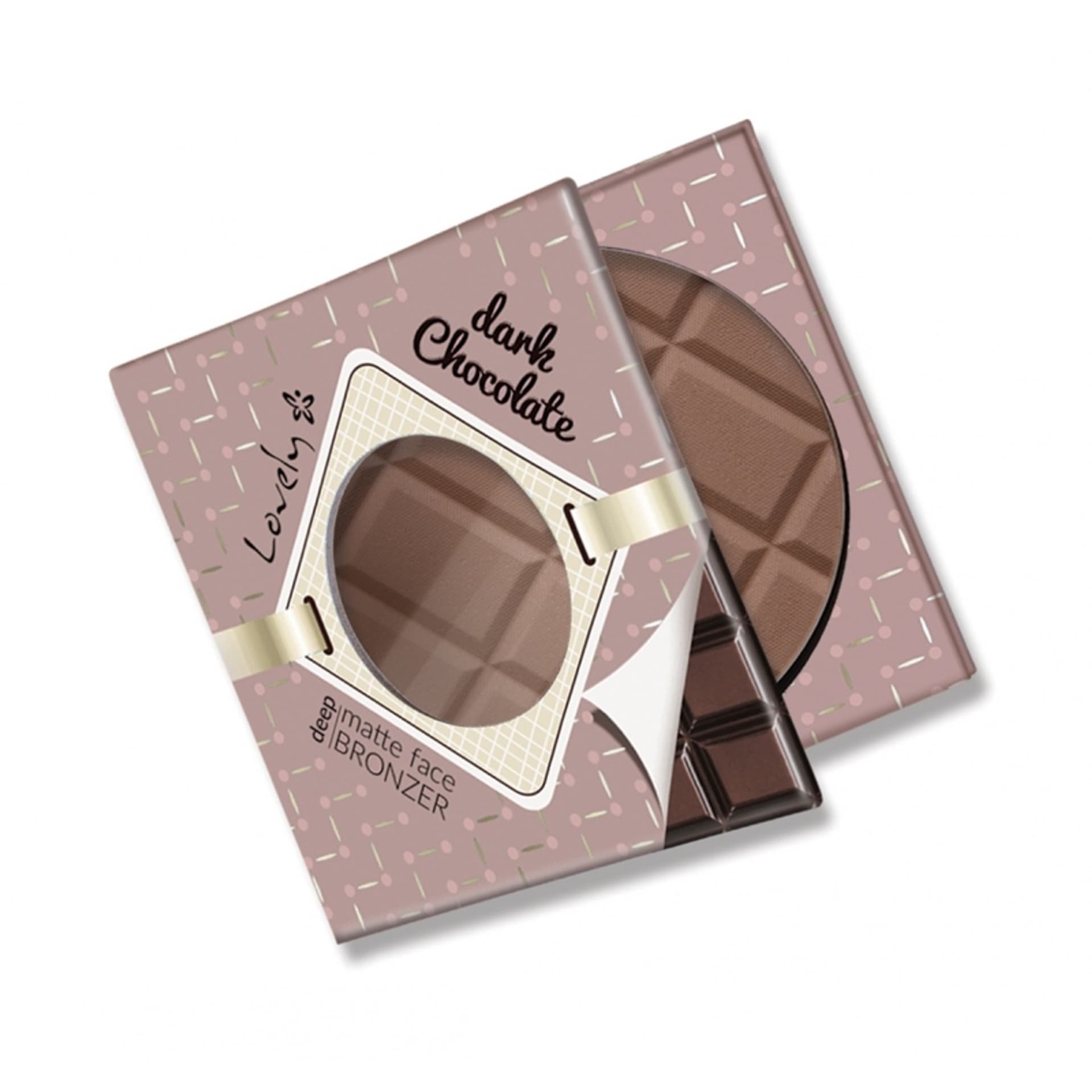 

LOVELY Dark Chocolate Deep Matte Face Bronzer czekoladowy matowy puder brązujący do twarzy i ciała 9g