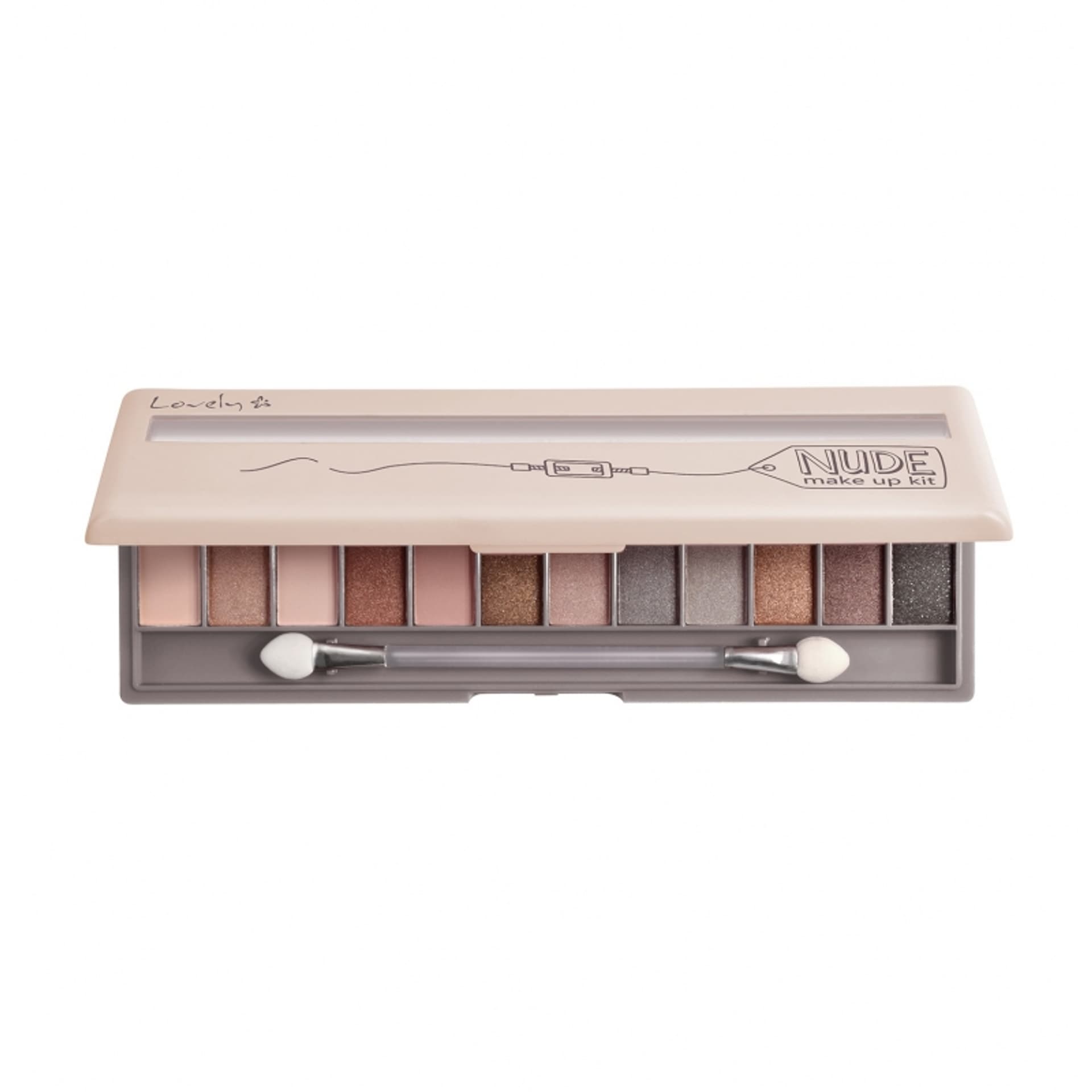 

LOVELY Nude Make Up Kit paleta cieni do powiek 13g