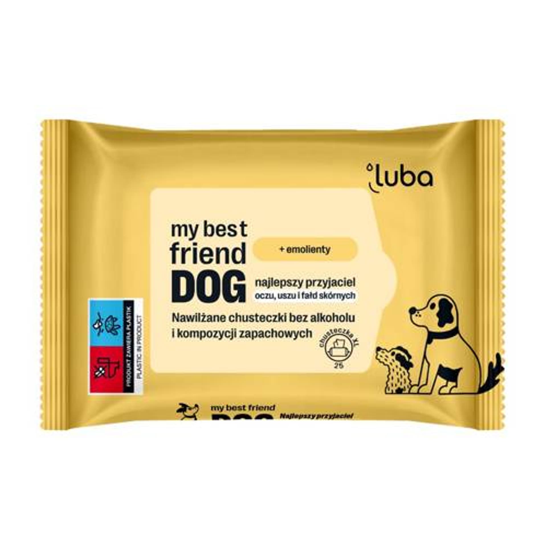 

LUBA Dog nawilżane chusteczki do pielęgnacji wrażliwych miejsc 25 szt.