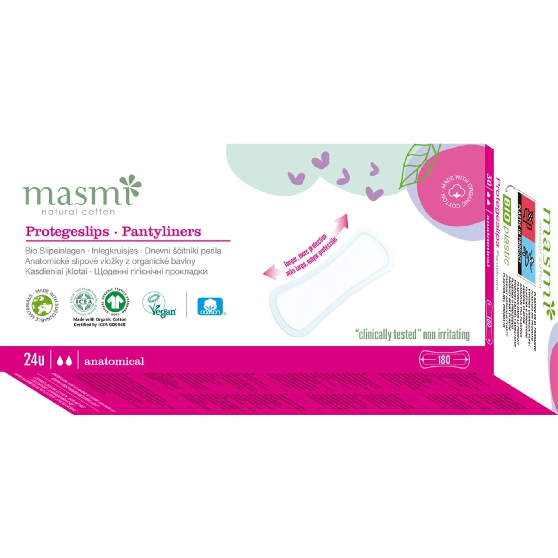 

MASMI Natural Cotton wkładki higieniczne z bawełny organicznej 30szt