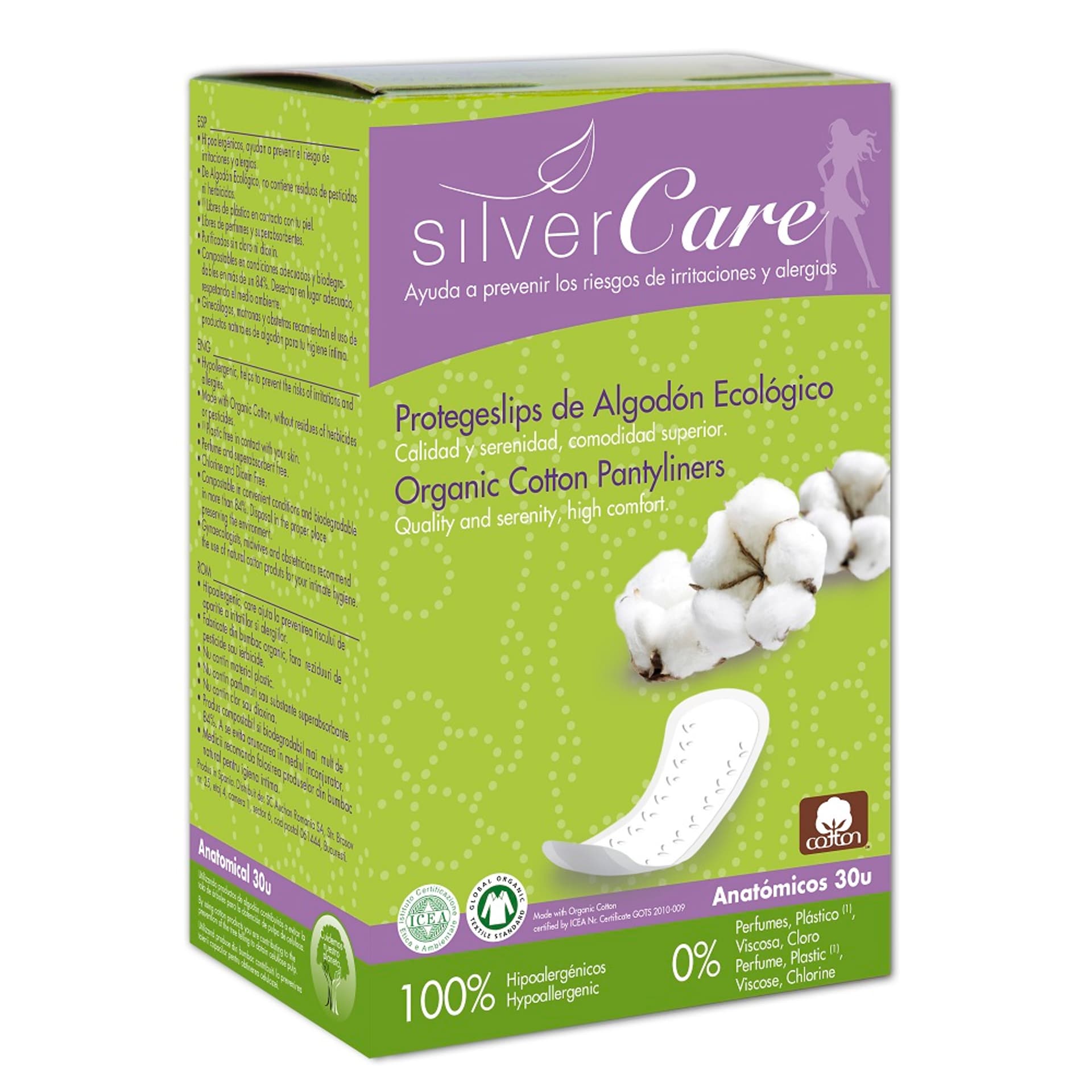 

MASMI Silver Care wkładki higeniczne z bawełny organicznej 30szt.