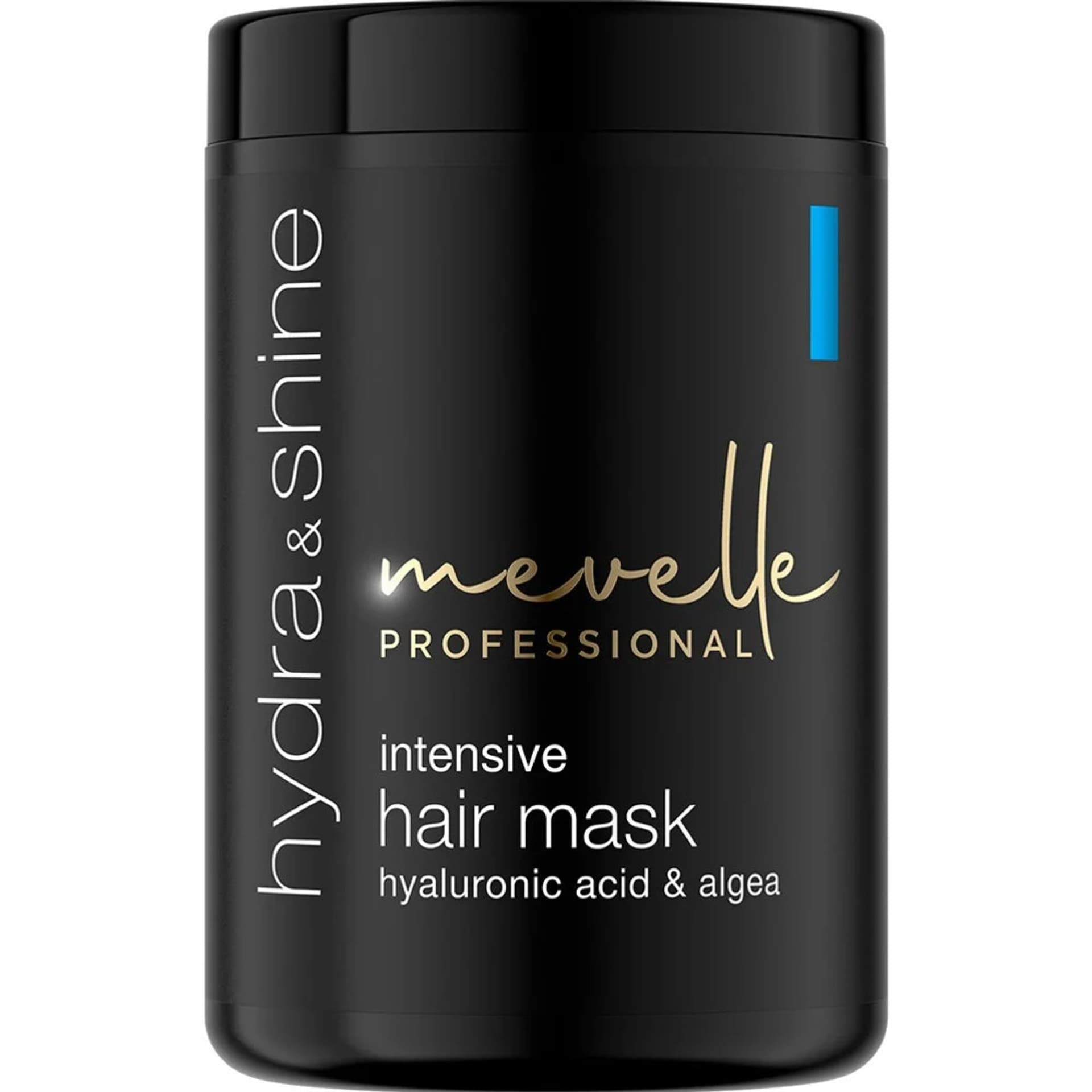 

MEVELLE PROFESSIONAL Hydra Shine Intensive Hair Mask maska do włosów matowych, szorstkich, ze skłonnością do puszenia się Hyaluronic Acid Algea 900ml