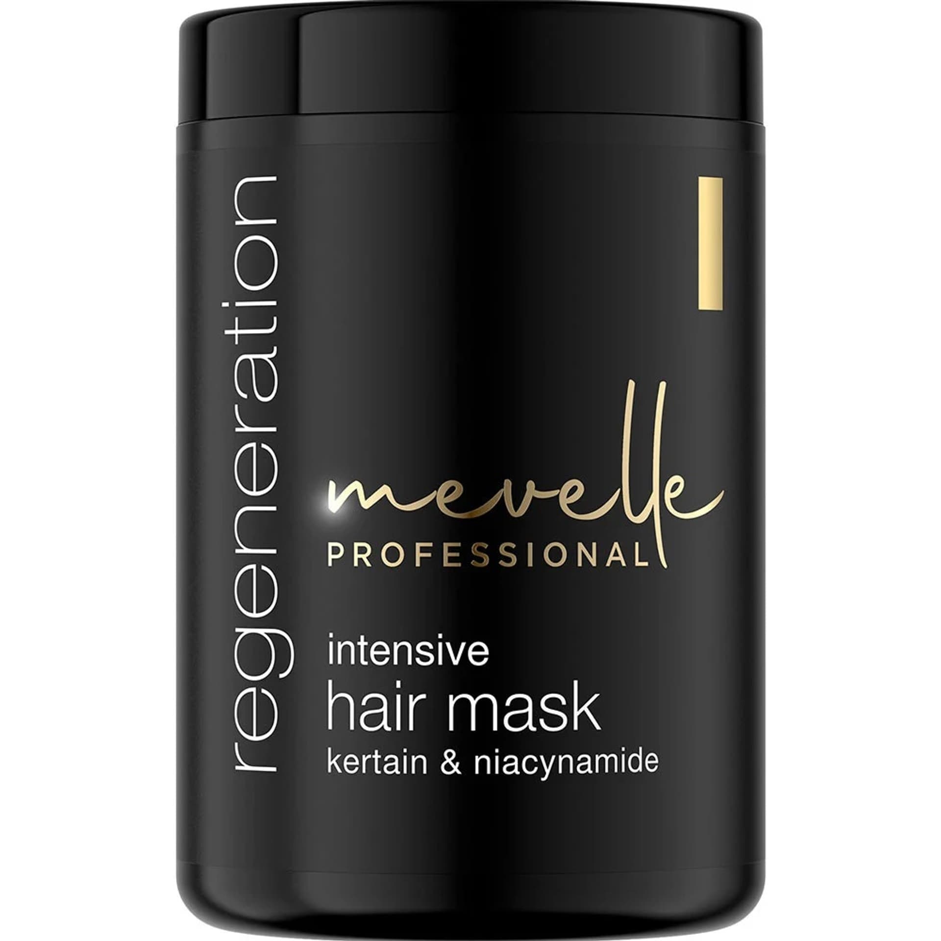 

MEVELLE PROFESSIONAL Regeneration Intensive Hair Mask maska do włosów zniszczonych, kruchych, matowych Keratin Niacynamide 900ml