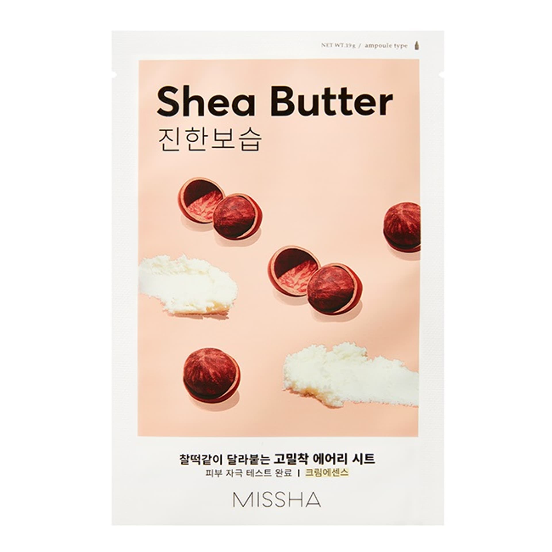 

MISSHA Airy Fit Sheet Mask nawilżająco-odżywcza maseczka w płachcie z ekstraktem z masła shea Shea Butter 19ml