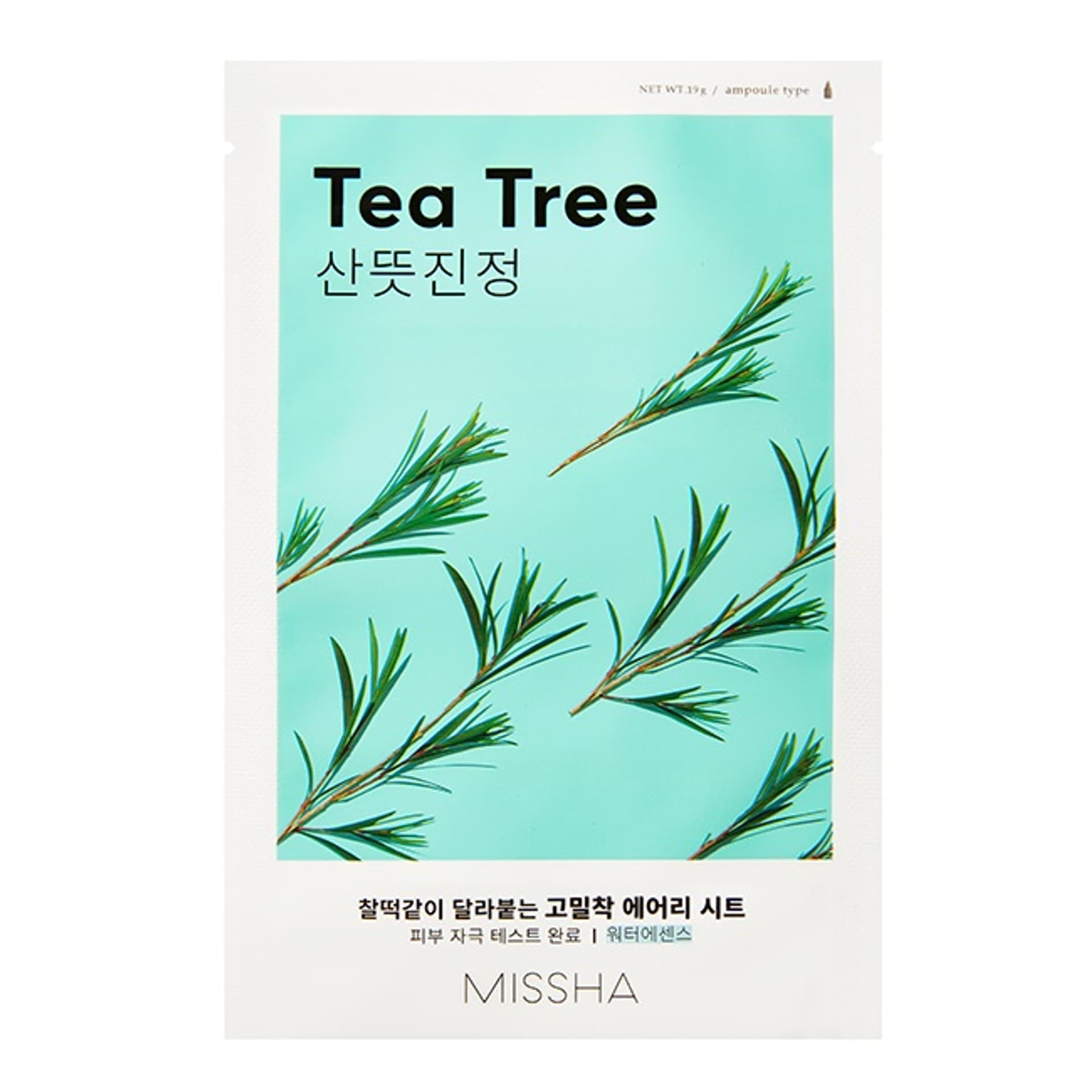 

MISSHA Airy Fit Sheet Mask łagodząca maseczka w płachcie z ekstraktem z drzewa herbacianego Tea Tree 19ml