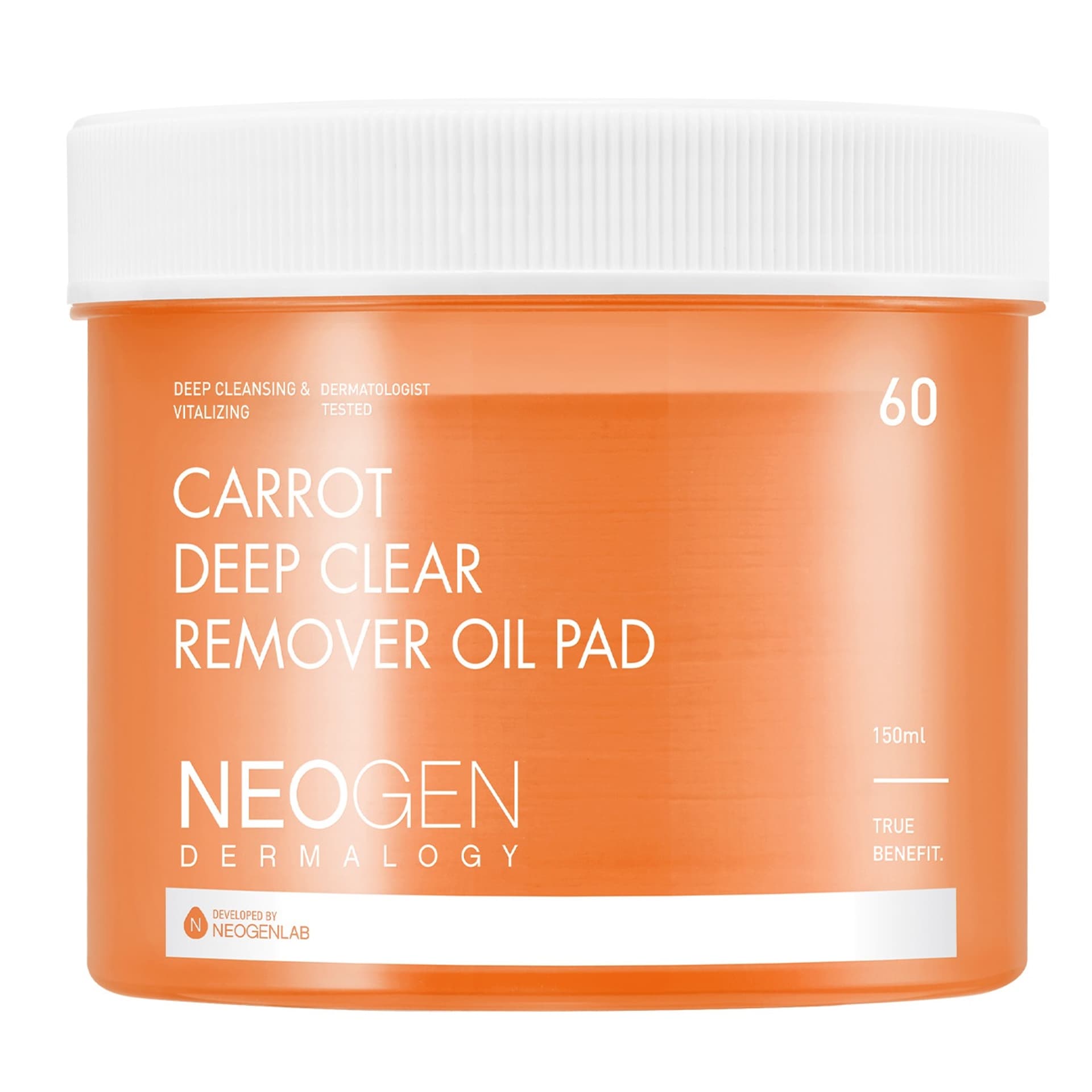 

NEOGEN Carrot Deep Clean Remover Pad nasączone olejkiem z nasion marchwi płatki do demakijażu 60szt.
