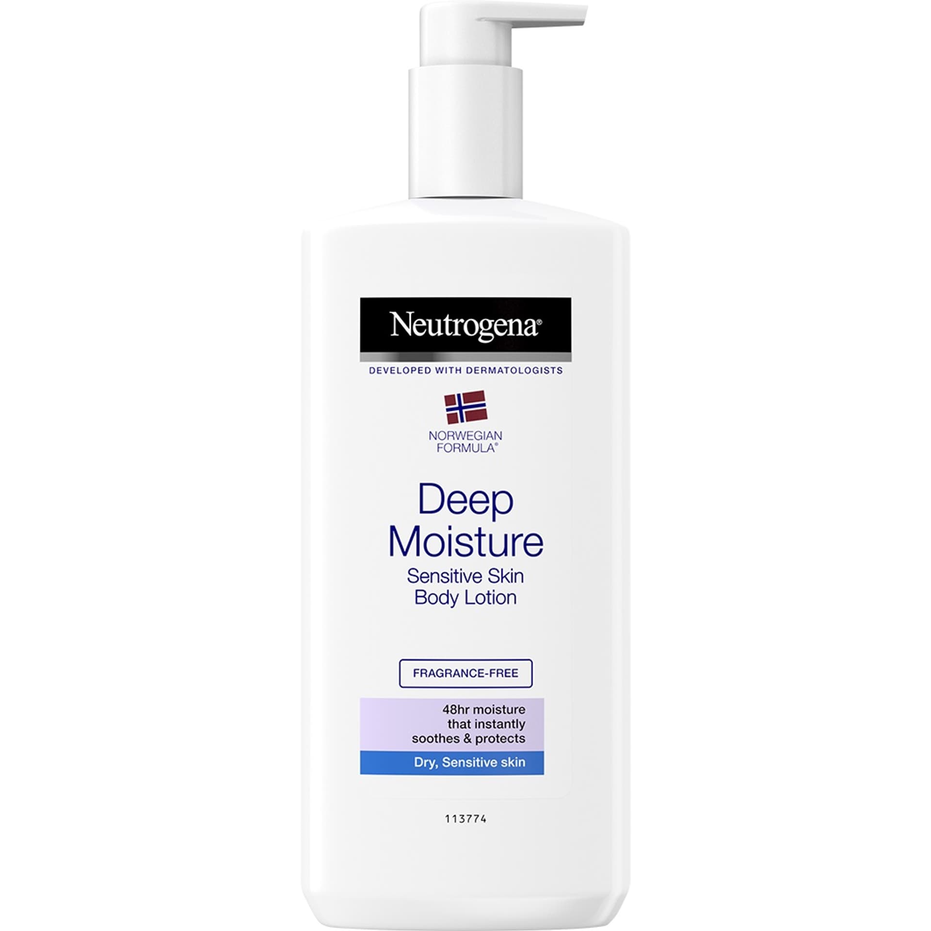 

NEUTROGENA Norwegian Formula Deep Moisture Senstive Skin Body Lotion głęboko nawilżający balsam bezzapachowy skóra sucha i wrażliwa 400ml