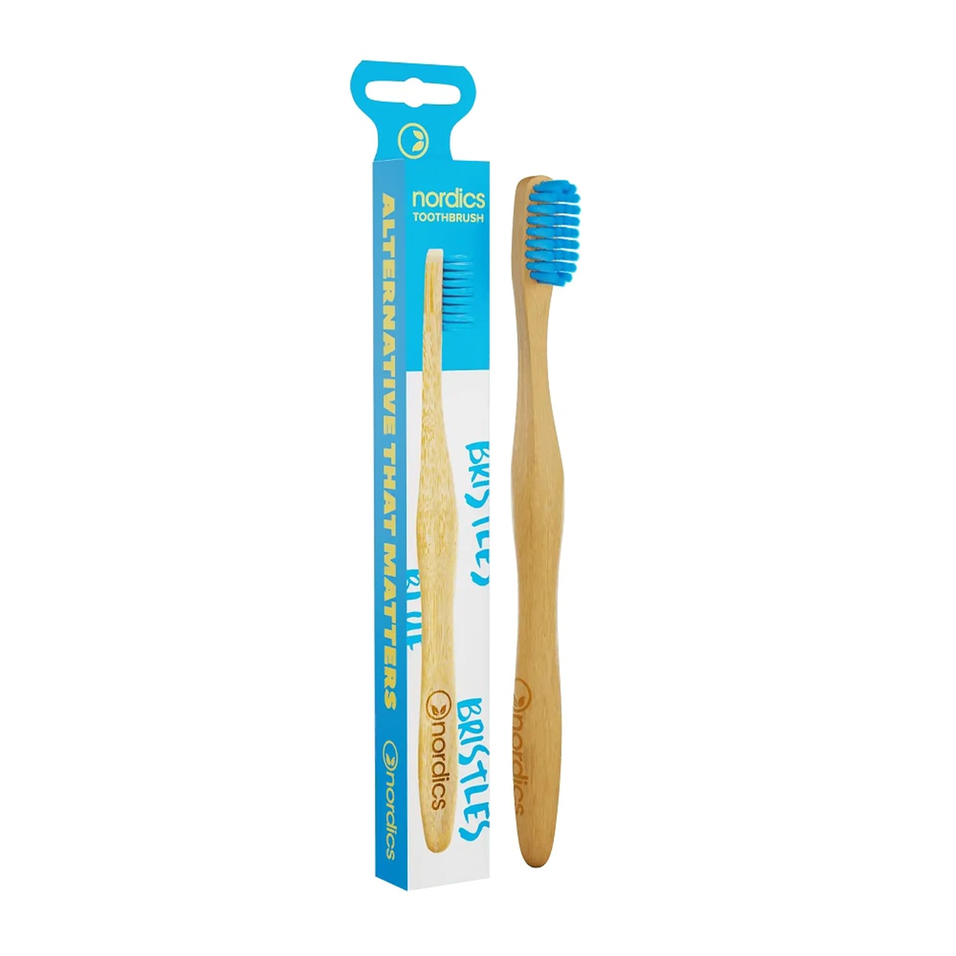 

NORDICS Bamboo Toothbrush bambusowa szczoteczka do zębów Niebieska