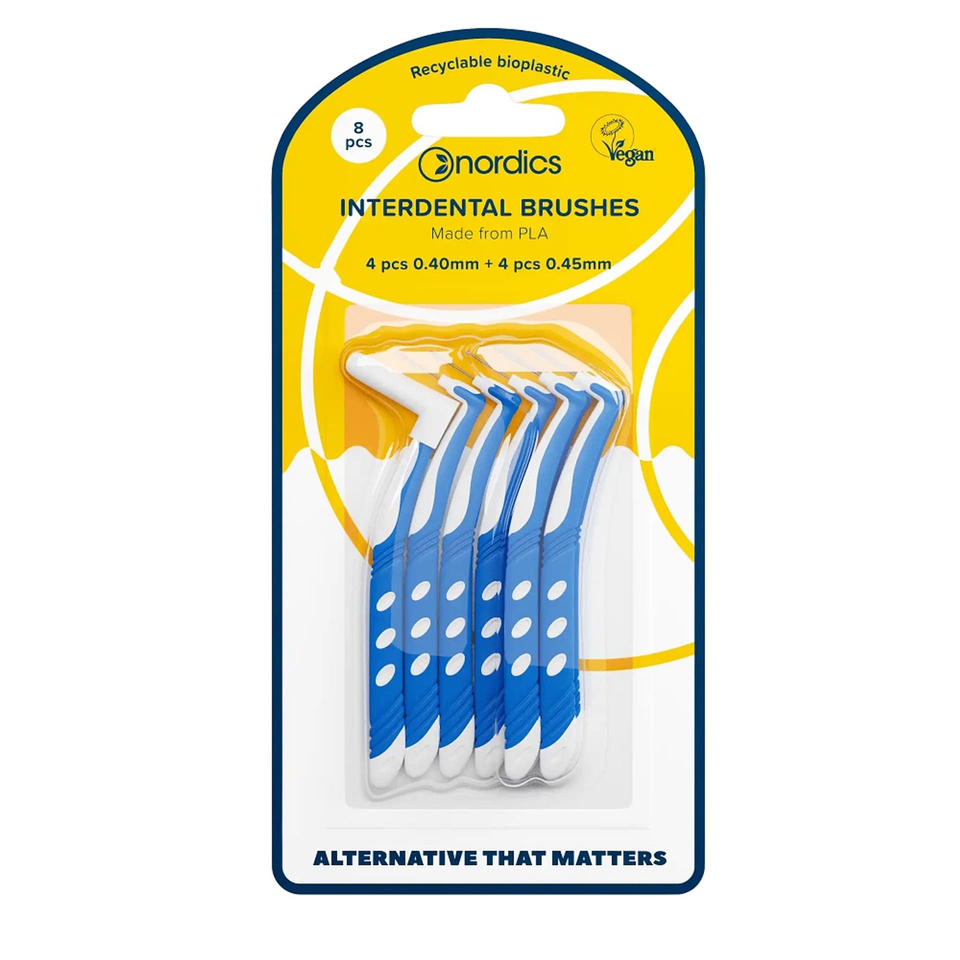 

NORDICS Interdental Brushes szczoteczki do czyszczenia przestrzeni międzyzębowej 8 szt.