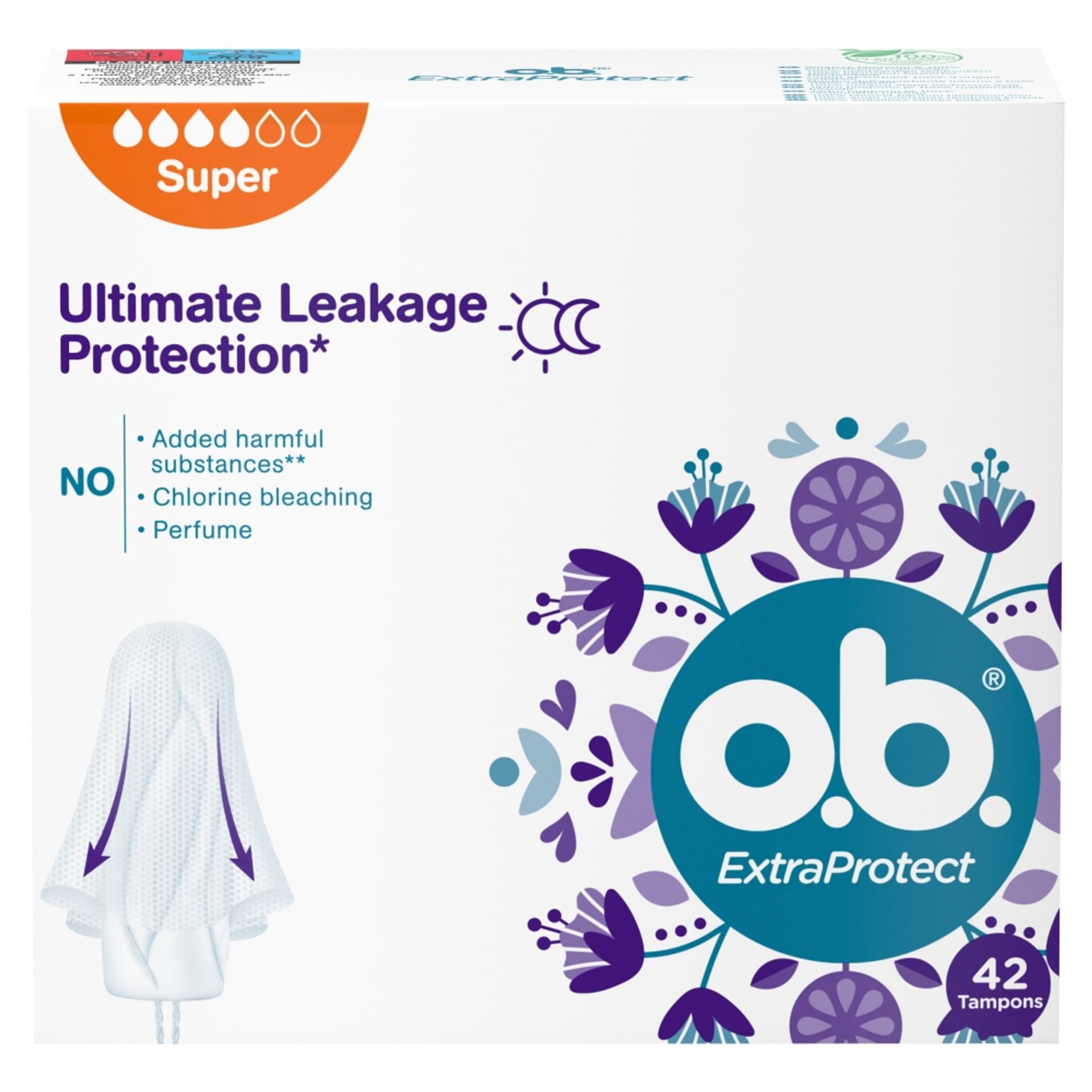 

O.B. ExtraProtect Super tampony 42szt.