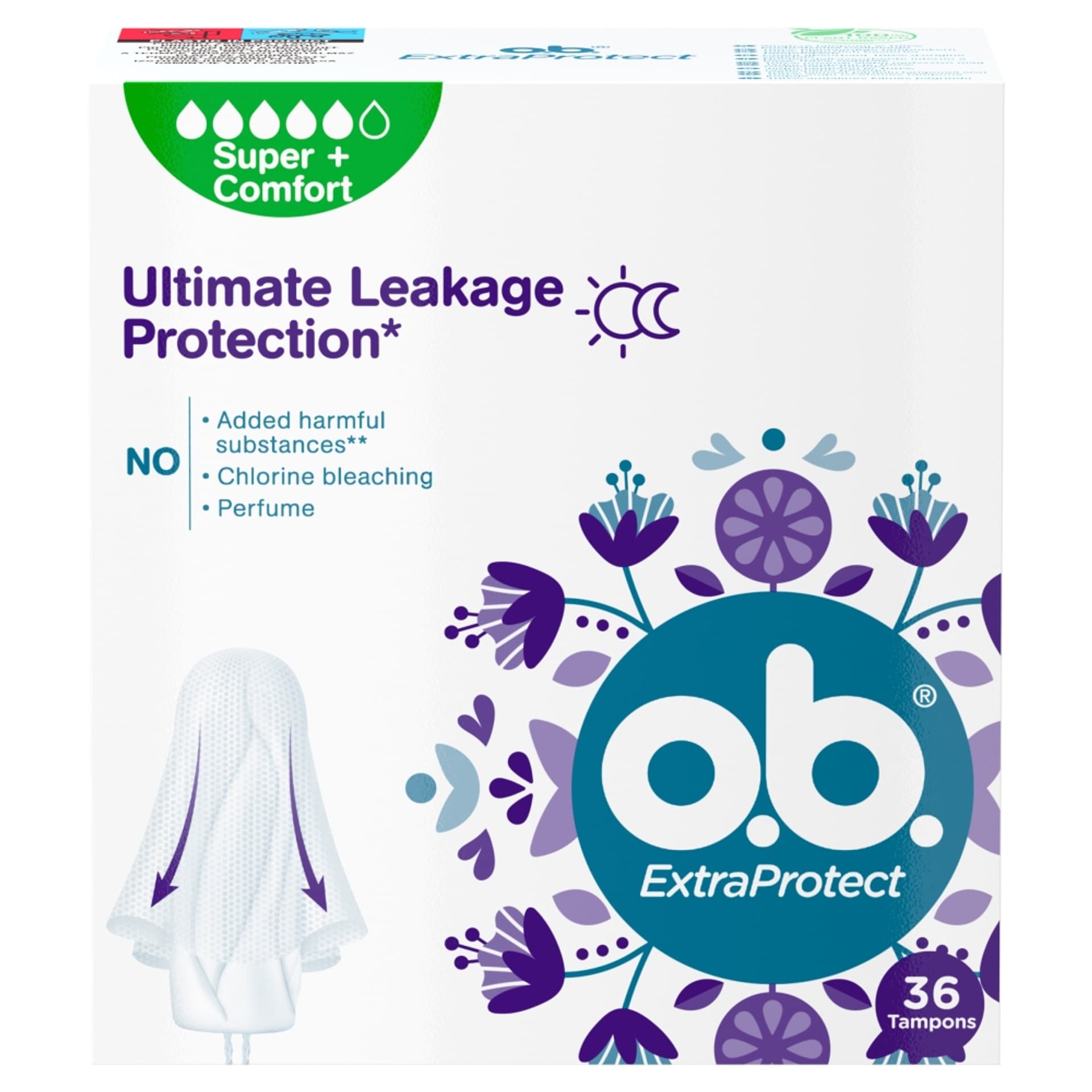 

O.B. ExtraProtect Super+ Comfort tampony 36szt.
