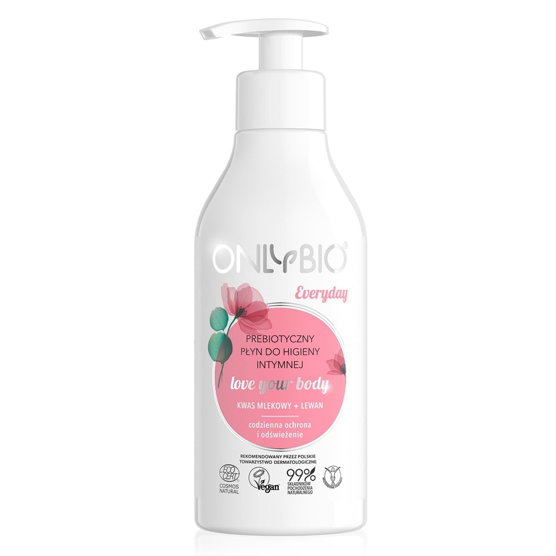 

ONLYBIO Everyday prebiotyczny płyn do higieny intymnej Kwas Mlekowy Lewan 250ml