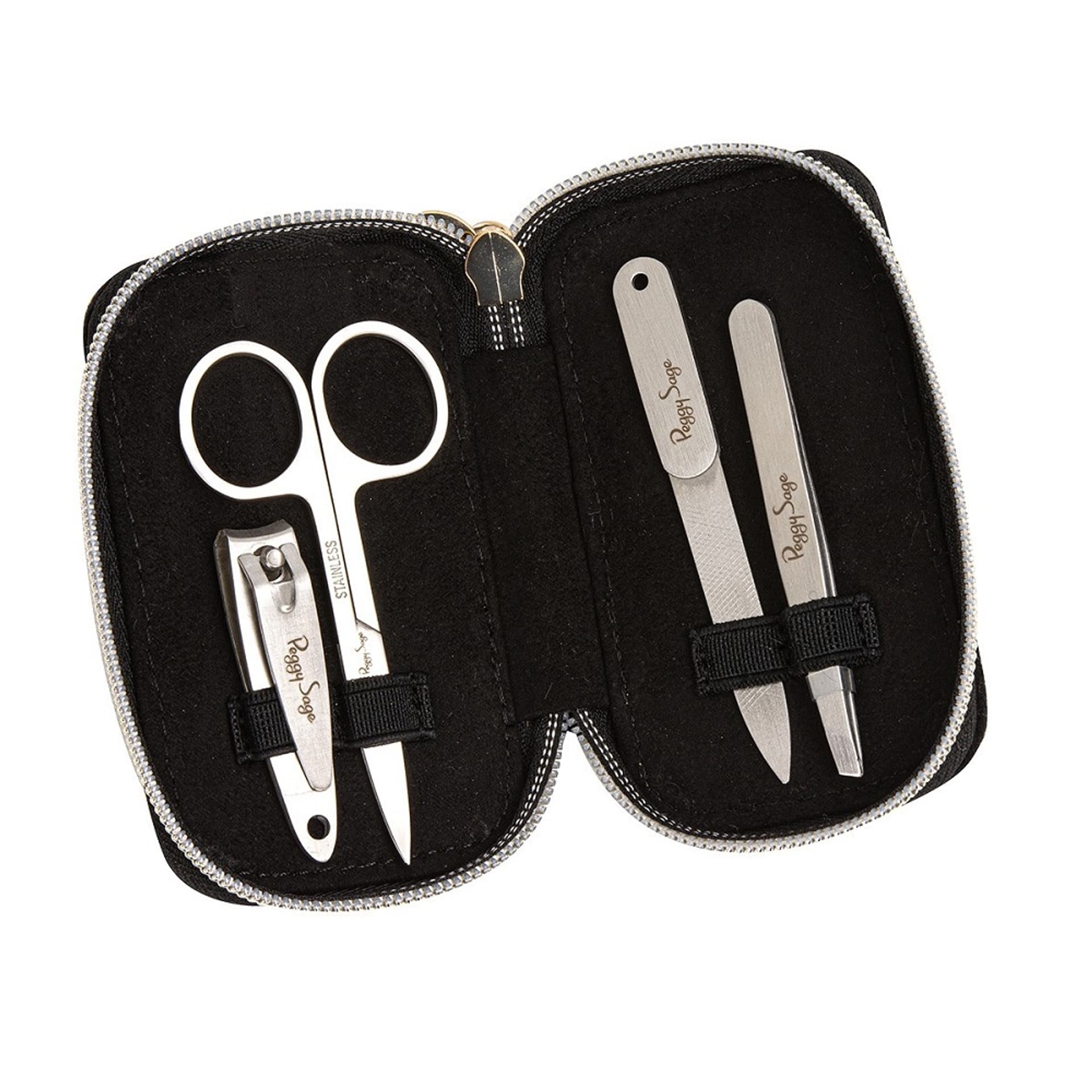 

PEGGY SAGE SET Zestaw do manicure Pęseta + Obcinacz + Nożyczki + Pilniczek 300227