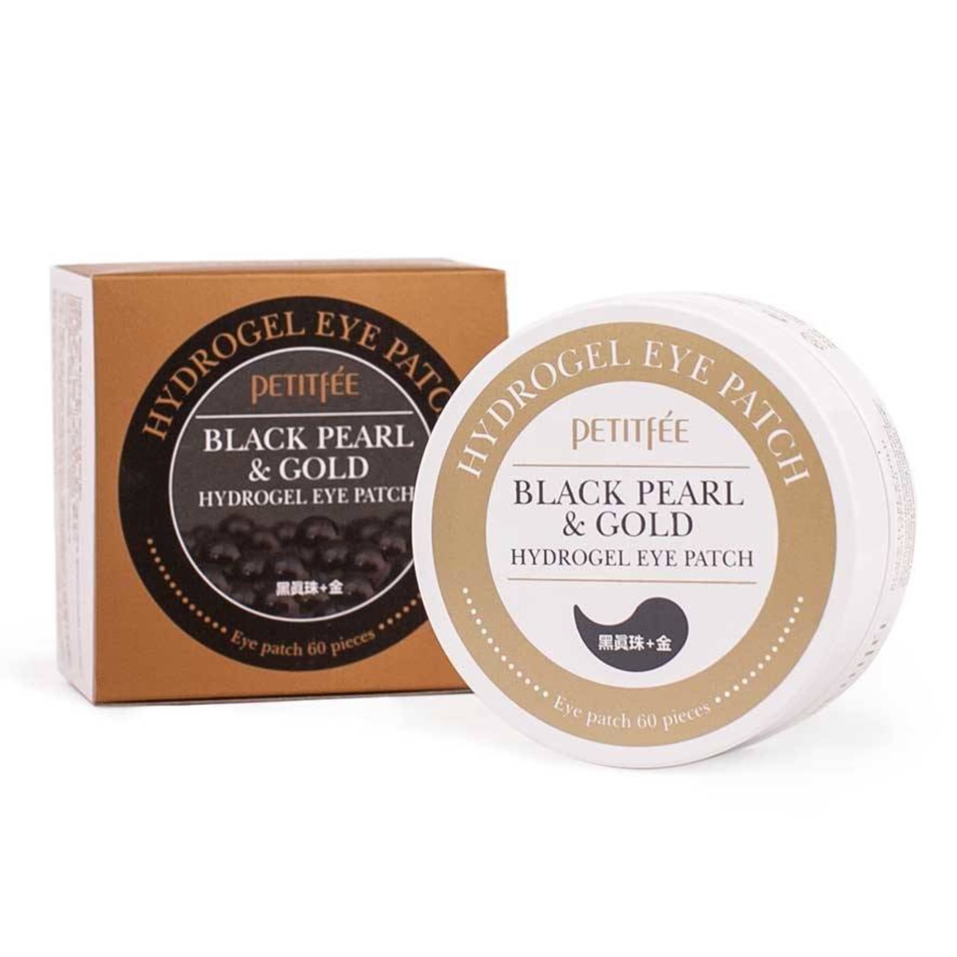 

PETITFEE Black Pearl Gold Hydrogel Eye Patch płatki żelowe pod oczy 60szt.