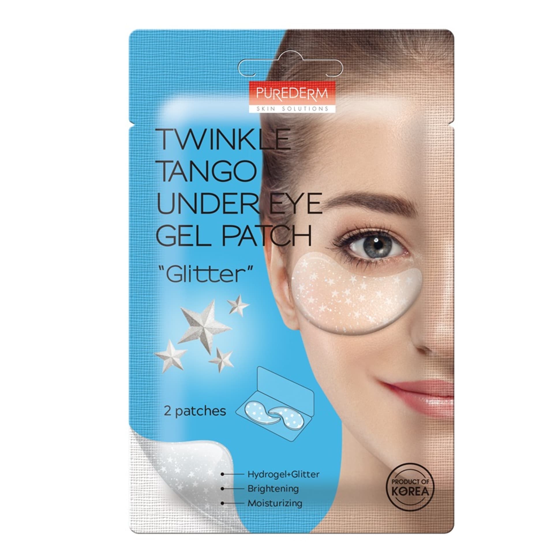 

PUREDERM Płatki pod oczy z brokatem 2szt