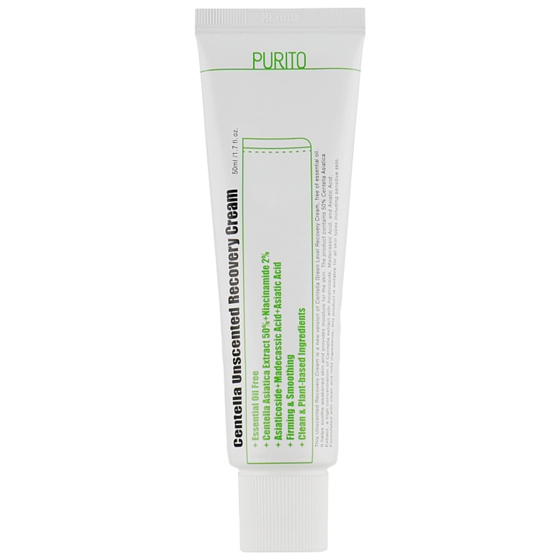 

PURITO Centella Unscented Recovery Cream regenerujący krem na bazie wąkroty azjatyckiej 50ml