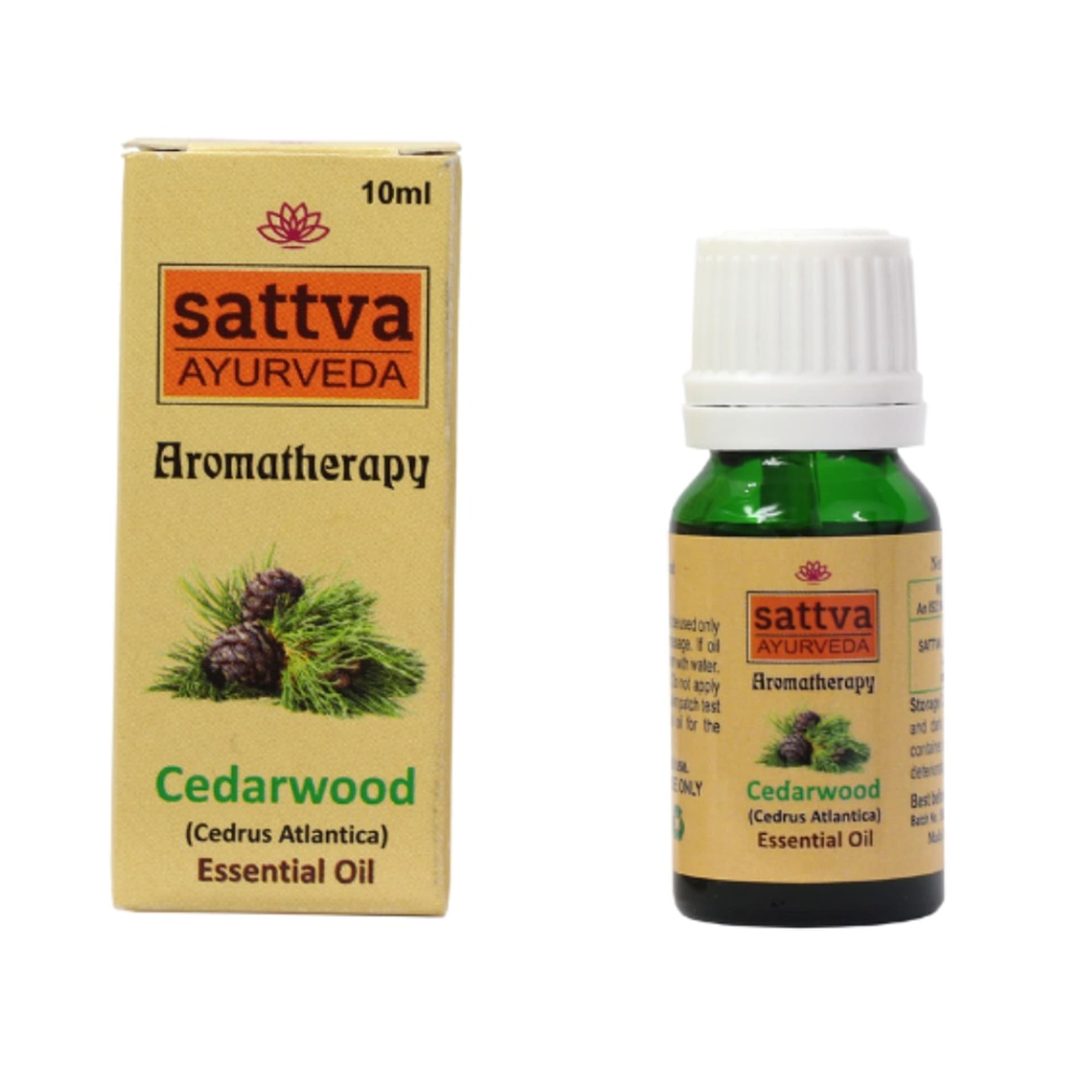 

SATTVA Ayurveda Aromatherapy Essential Oil olejek z drzewa cedrowego Cedarwood 10ml