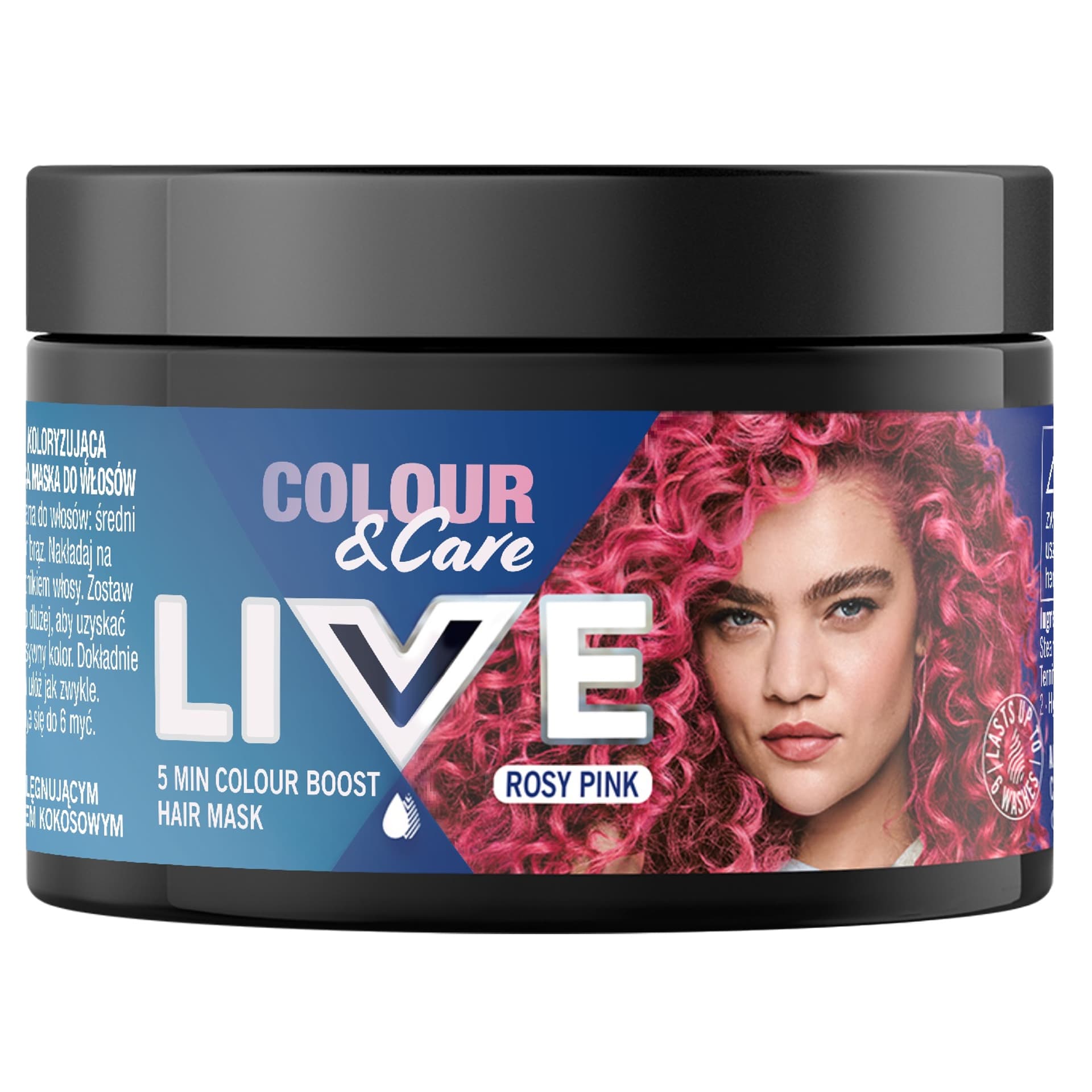 

SCHWARZKOPF Live ColourCare 5 minutowa koloryzująca i pielęgnująca maska do włosów Rosy Pink 150ml