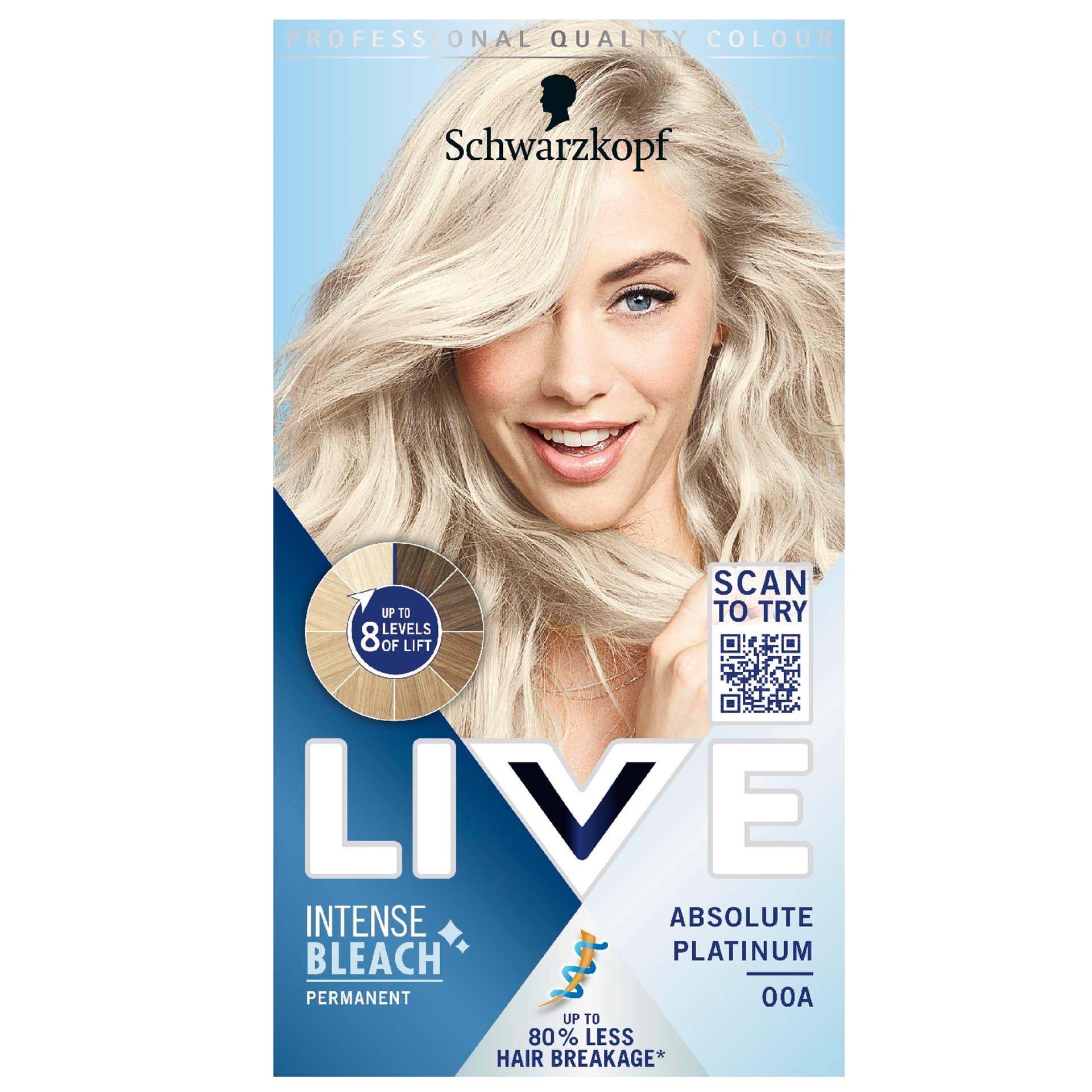 

SCHWARZKOPF Live Intense Bleach rozjasniacz do włosów 00A Absolute Platinum