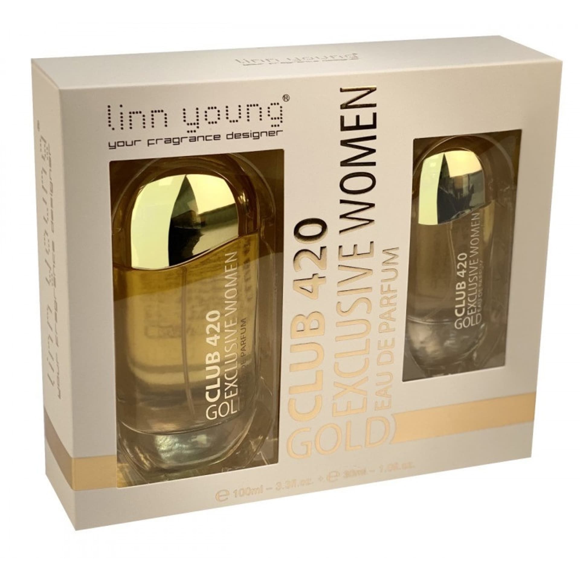 

SET LINN YOUNG Club 420 Gold Exclusive Women EDP spray 100ml + EDP spray 30ml