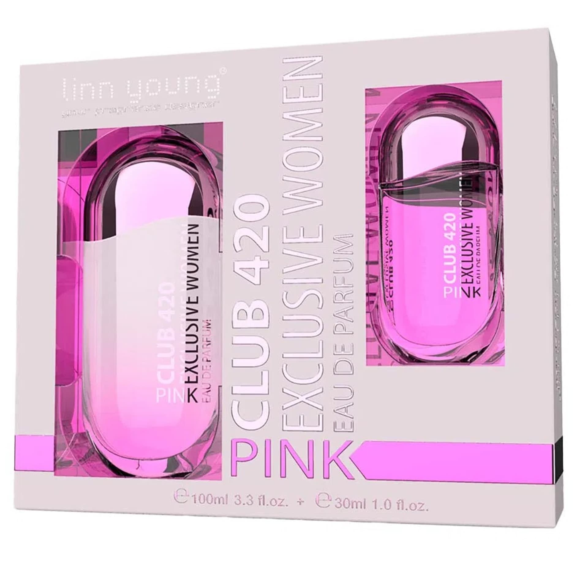 

SET LINN YOUNG Club 420 Pink Exclusive Women EDP spray 100ml + EDP spray 30ml