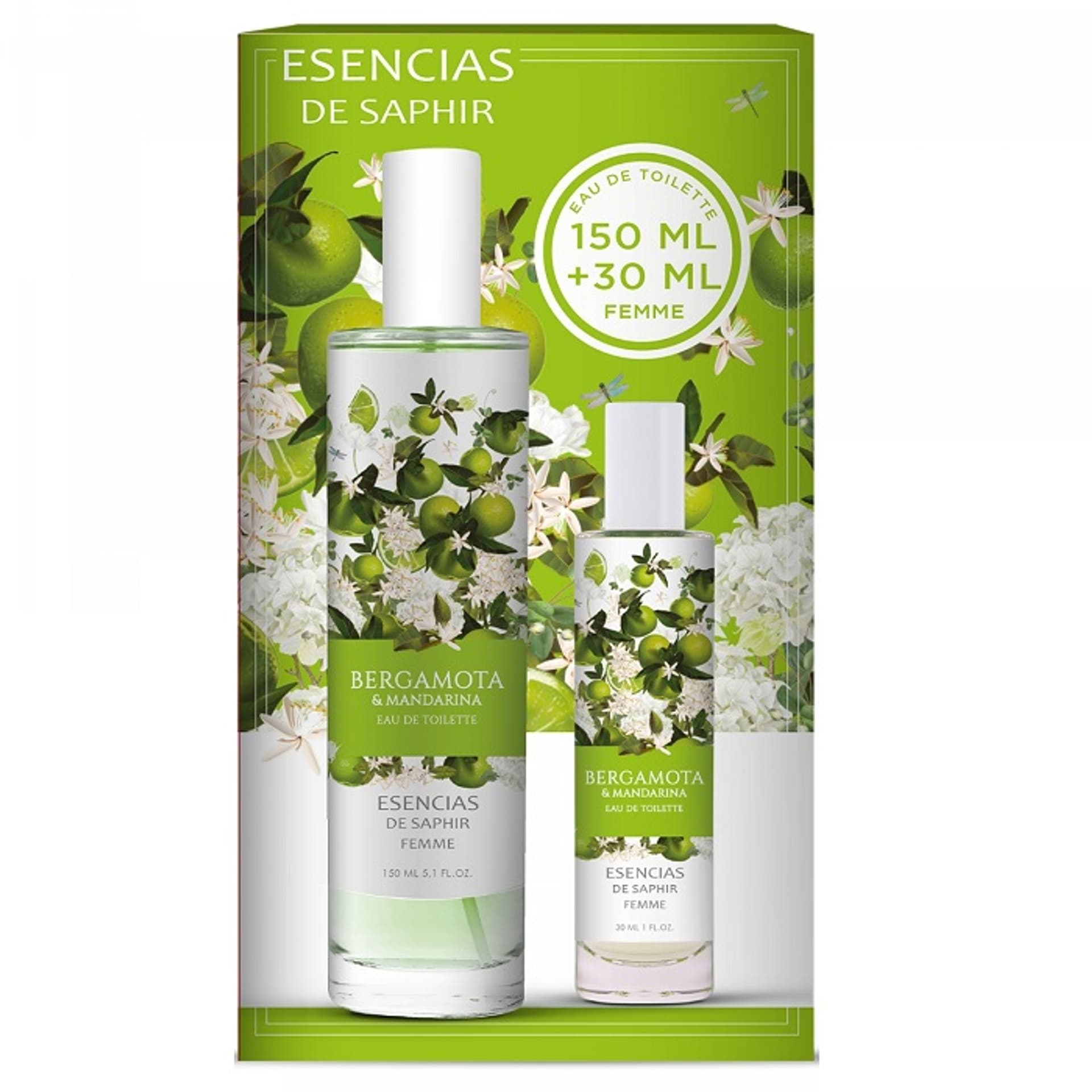 

SET SAPHIR Bergamota Mandarina Women EDT 150ml + EDT 30ml