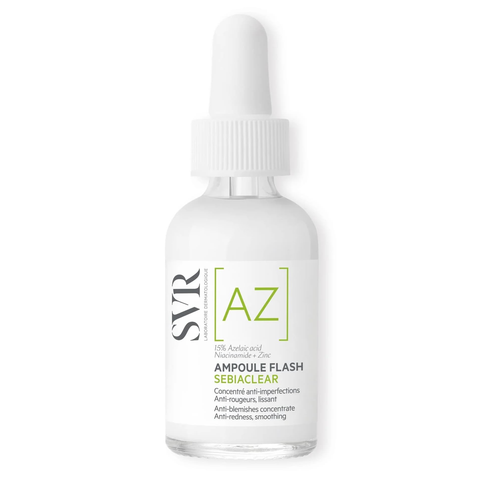 

SVR Sebiaclear Ampule Flash koncentrat wygładzający korygujący niedoskonałości i zaczerwienienia 30ml